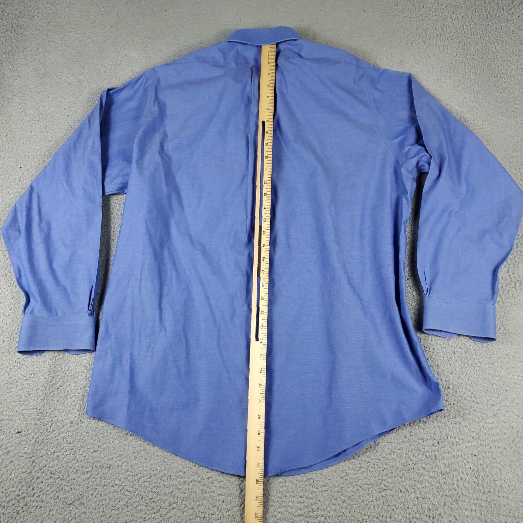 Brooks Brothers Brooks Brothers Dress Shirt Mens Size 16 Blue Long Sleeve Button-Up Regular Classic Size 42R - 3 Thumbnail