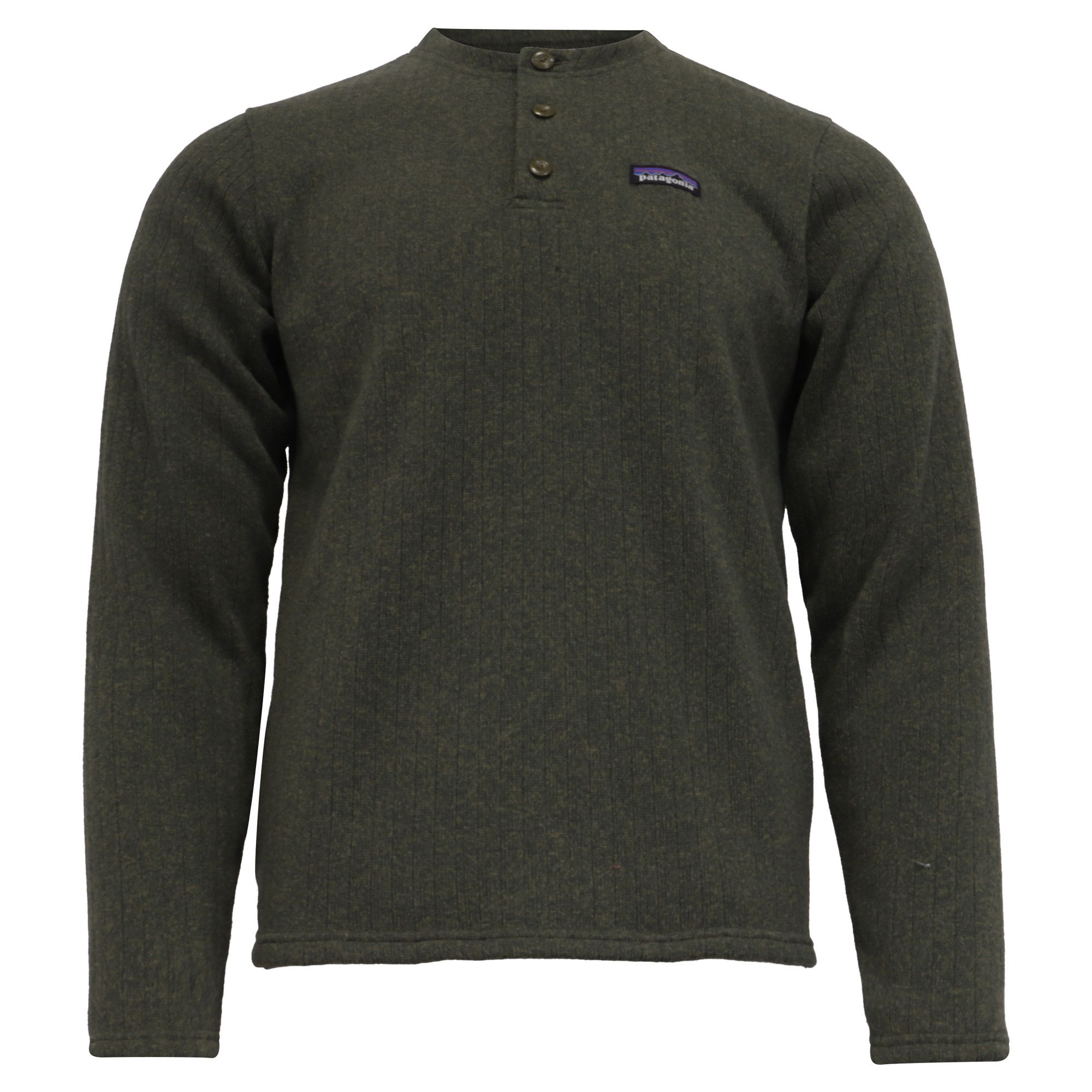 Patagonia Patagonia Ribbed-Knit Sweater in Olive Polyester Size US XL / EU 56 / 4 - 1 Thumbnail