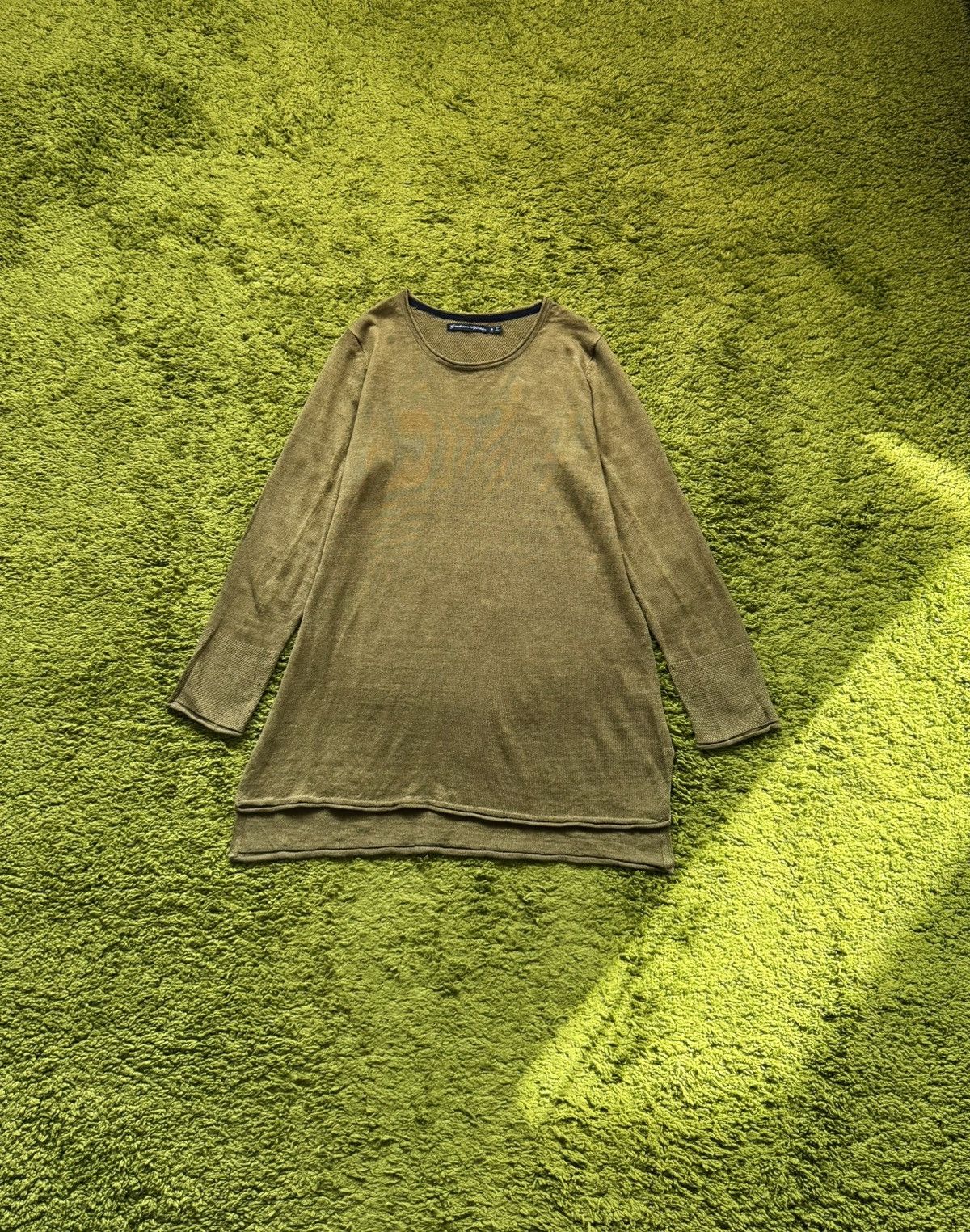 Gudrun Sjoden Gudrun Sjoden 100% wool avant garde khaki tunic sweater Size S / US 4 / IT 40 - 1 Thumbnail