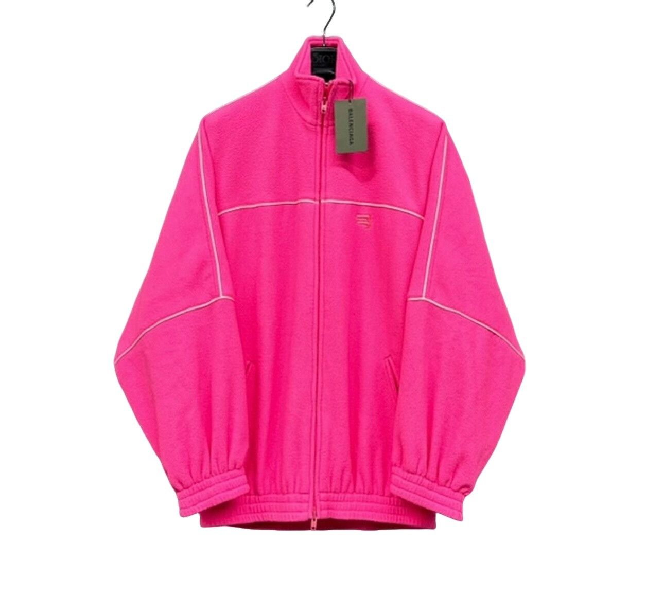 Balenciaga Balenciaga Pink Piping Fleece Zip Jacket Size 36 Size XS / US 0-2 / IT 36-38 - 1 Thumbnail