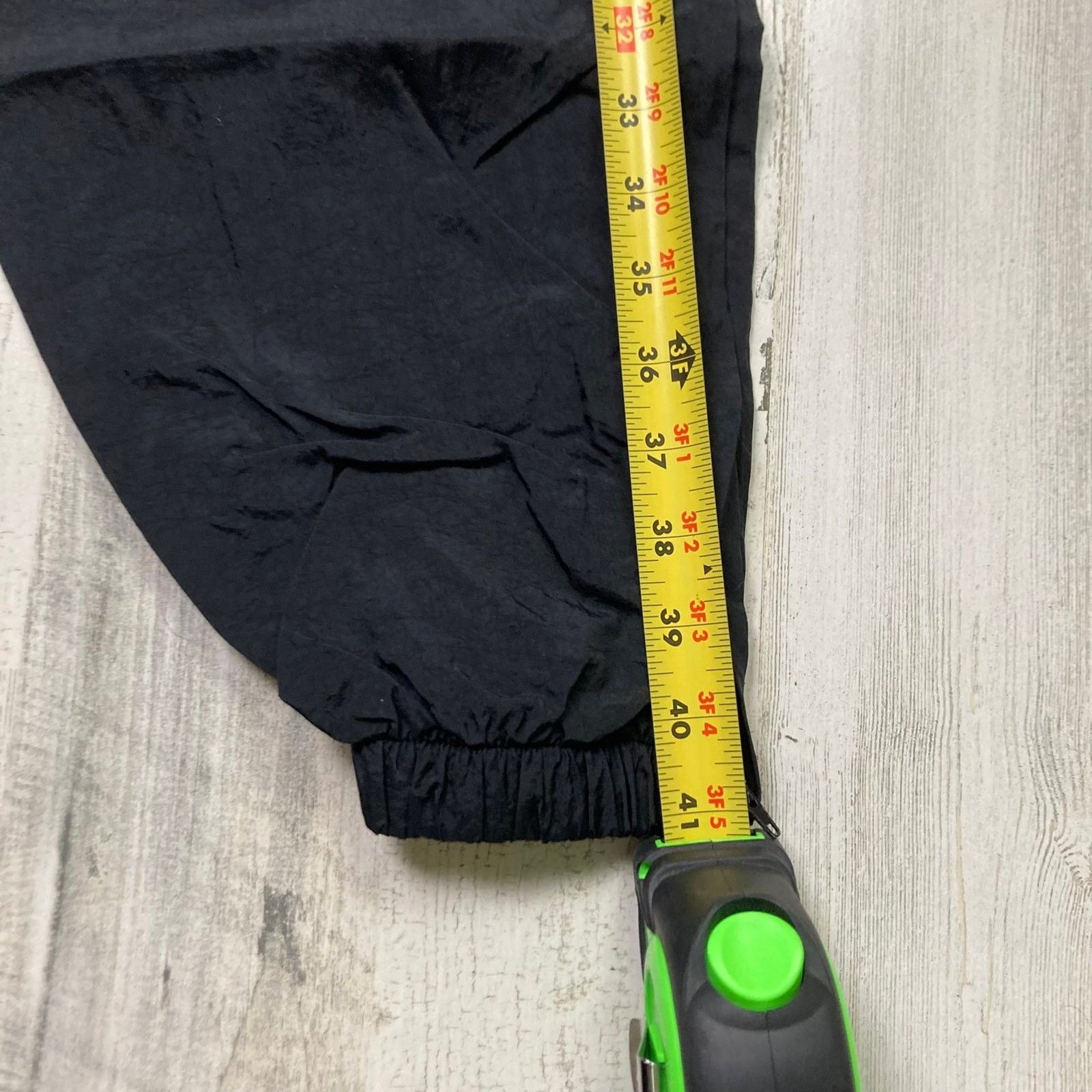 Nike × Vintage Vintage 90s Nike Track Pant Black Joggers Size 36 - 5 Thumbnail