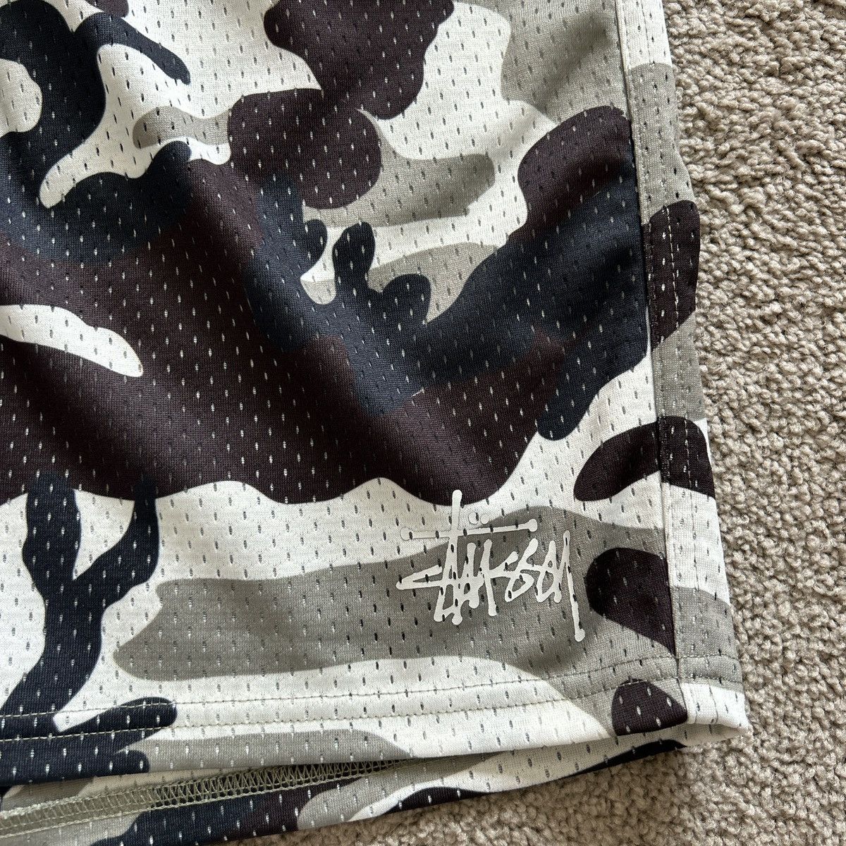Stussy Stussy Snow Camo Basic Mesh Shorts Size US 30 / EU 46 - 2 Thumbnail