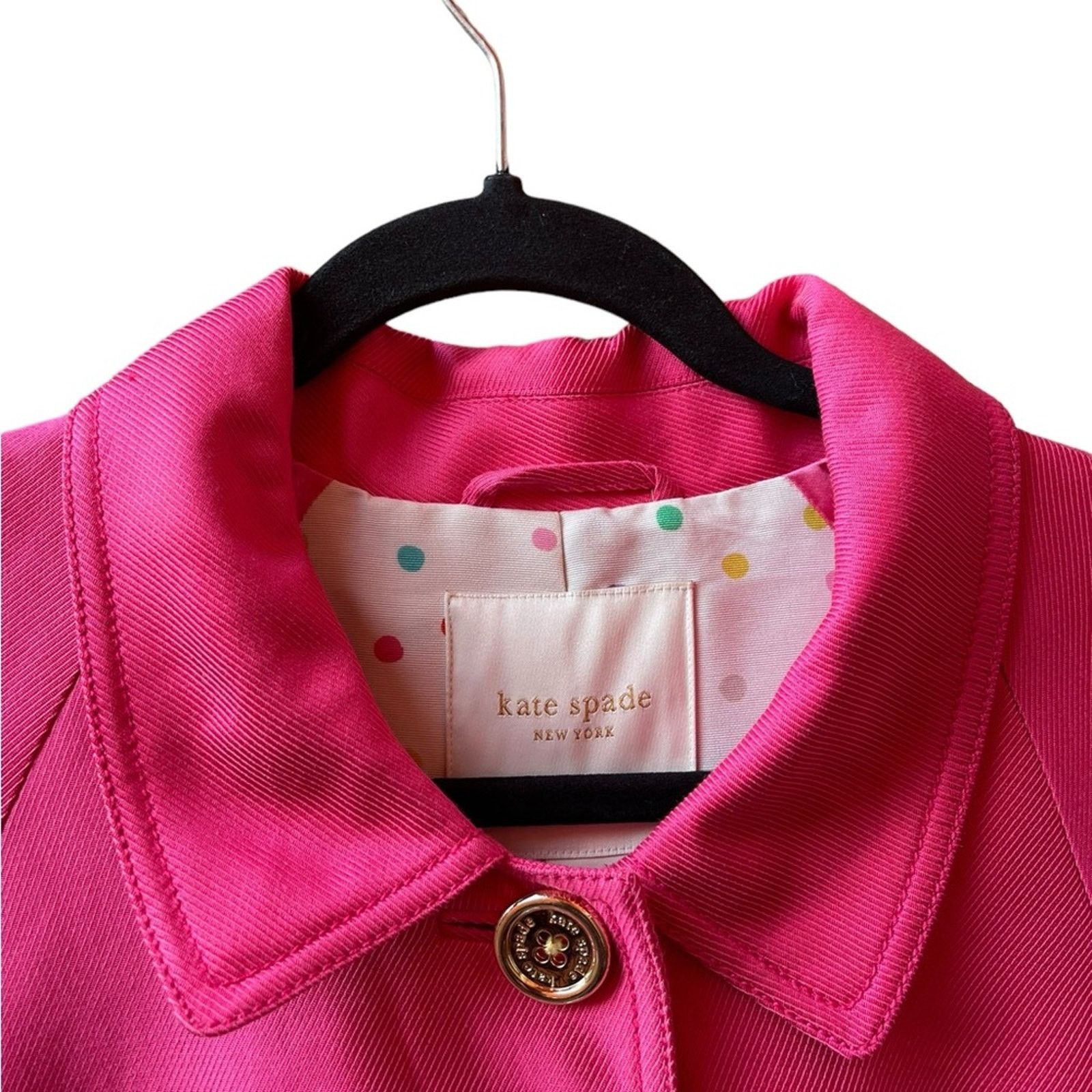 Kate Spade Kate Spade pink fall trench coat / jacket Sz: S Size S / US 4 / IT 40 - 4 Thumbnail