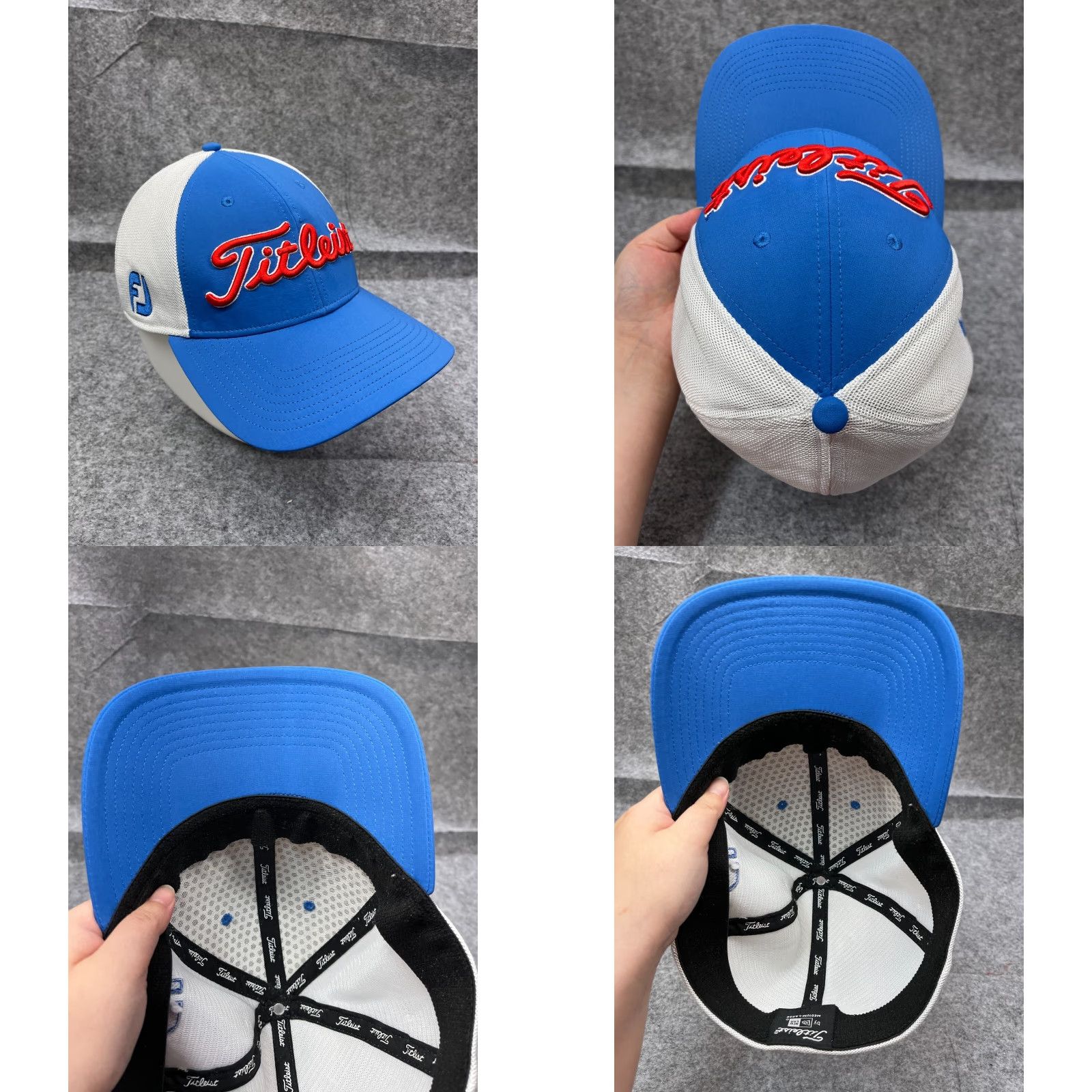 New Era New Era Hat Cap Fitted Adult Large Blue Polyester Blend Trucker Pro V1 Titleist Logo Hat Men L Blue Trucker Hat Size ONE SIZE - 8 Thumbnail