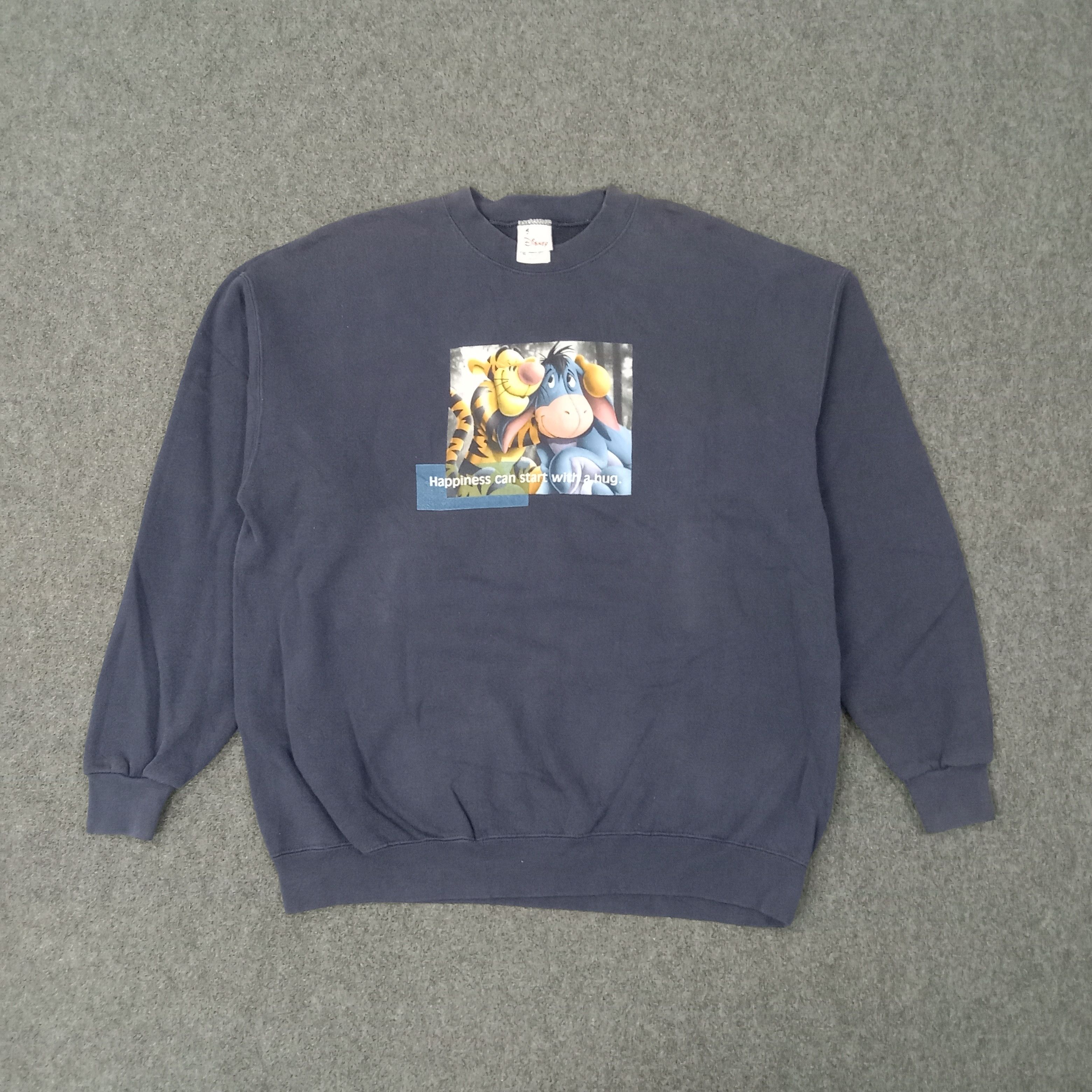 Disney Tigger and Eeyore American Cartoon Sweatshirt C262N3 Size US XL / EU 56 / 4 - 1 Thumbnail