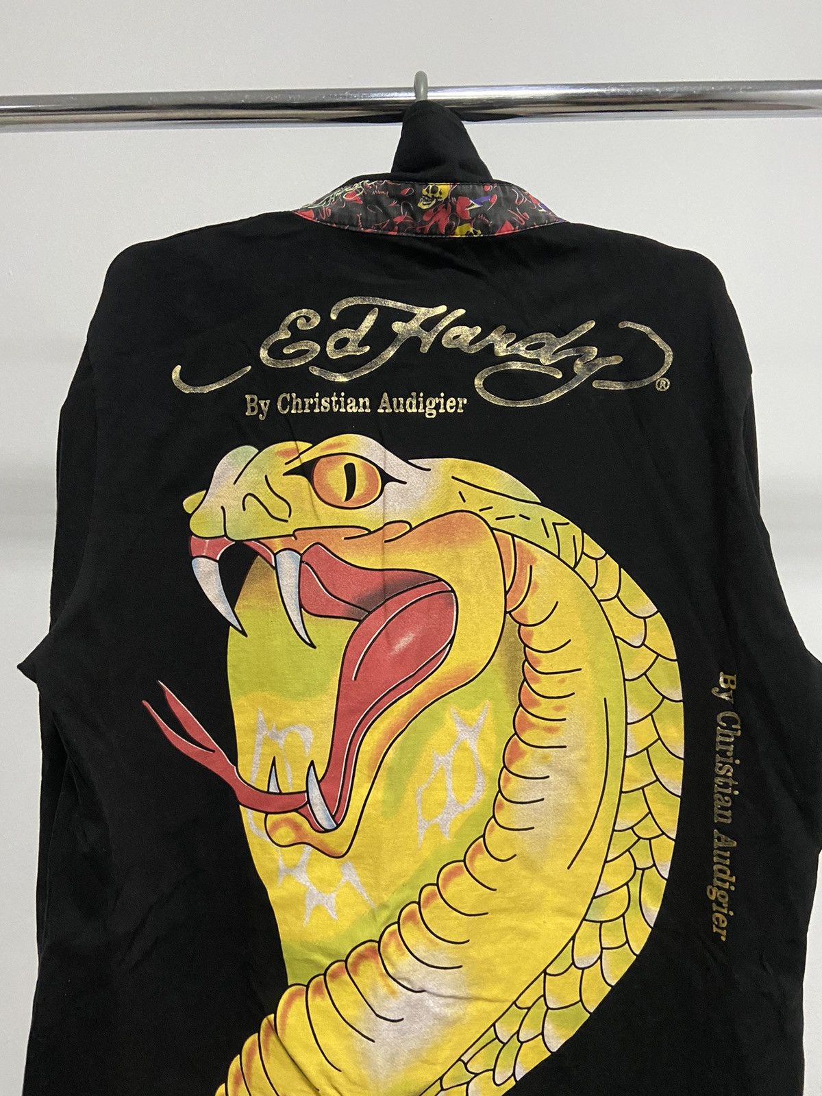 Ed Hardy × Vintage Ed hardy 1/4 longsleeve Vintage big Logo snake cobra tattoo Size US XXL / EU 58 / 5 - 4 Thumbnail