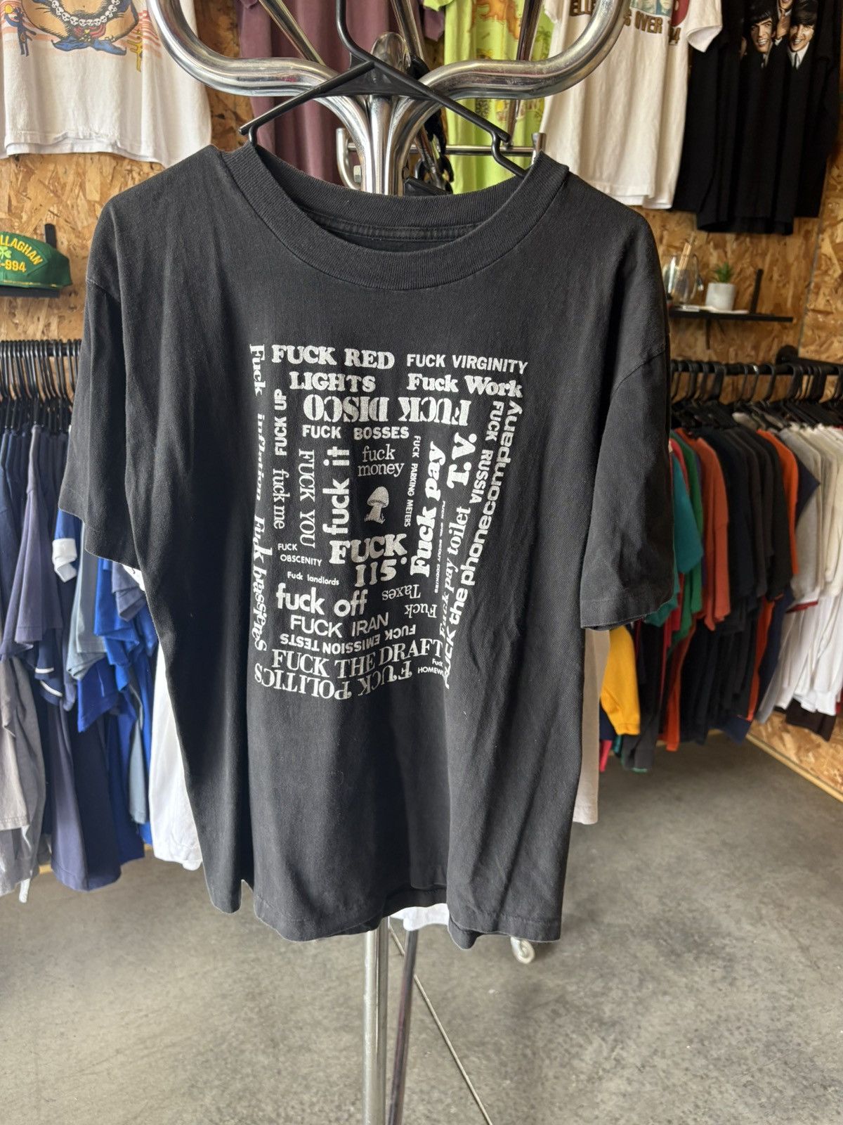 Band Tees 1990's F*ck Everything Single Stitch T-Shirt Size US L / EU 52-54 / 3 - 1 Thumbnail