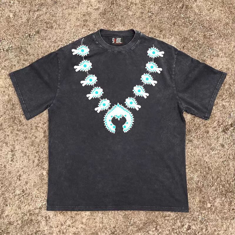 Japanese Brand Street Hip Hop Loose Short Sleeve T-Shirt Size US M / EU 48-50 / 2 - 1 Thumbnail