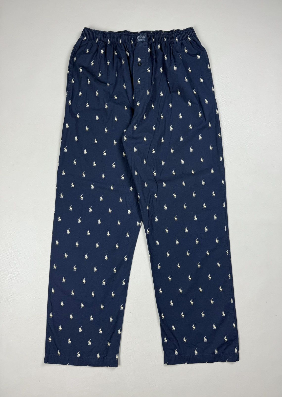 Polo Ralph Lauren Polo Ralph Lauren Sleepwear Monogram Multilogopants Trousers Size US 32 / EU 48 - 1 Thumbnail