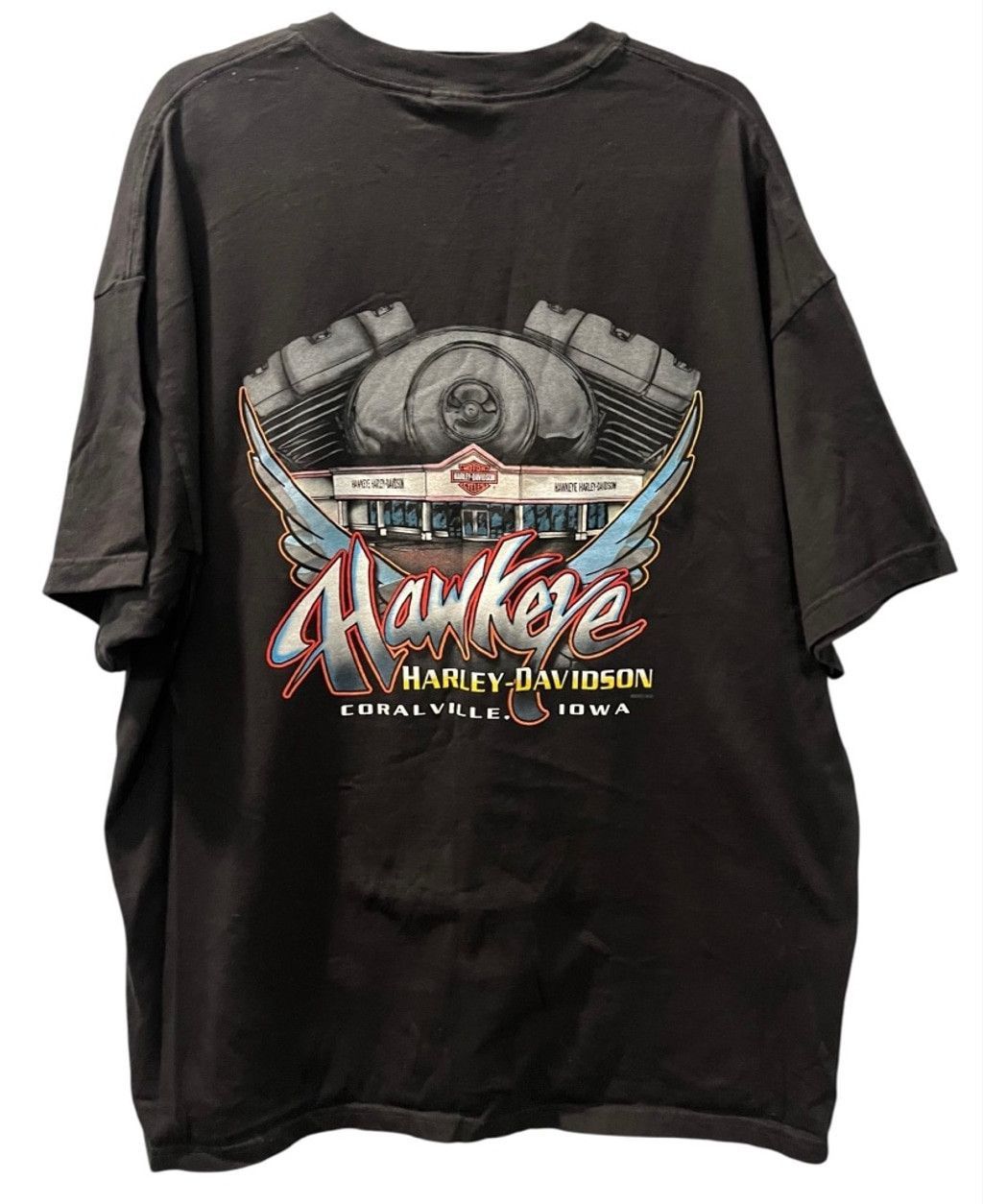 Harley Davidson Vintage 2002 Harley Davidson Orange Flame T-Shirt Size 2XL Size US XXL / EU 58 / 5 - 1 Thumbnail