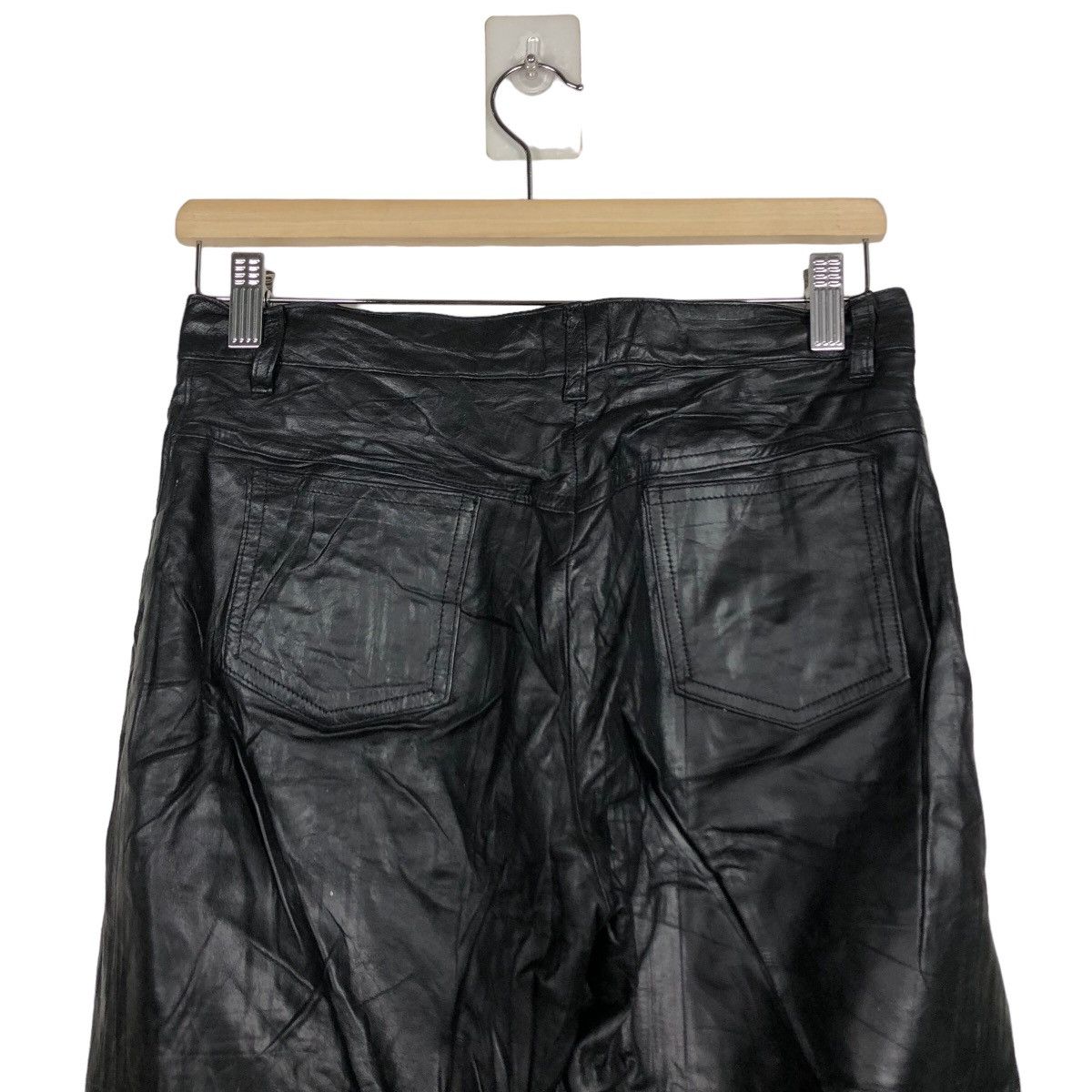 Genuine Leather 🔥Rare Genuine Leather Racing Pants Inspire Rick Owens Size US 28 / EU 44 - 8 Thumbnail