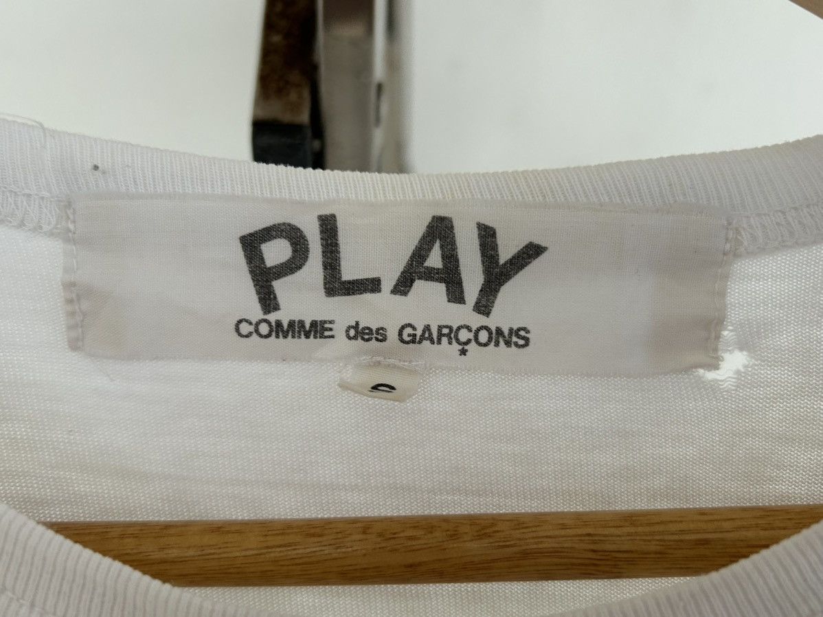 Comme des Garcons Vintage Play Cdg White Tee Size US S / EU 44-46 / 1 - 4 Thumbnail