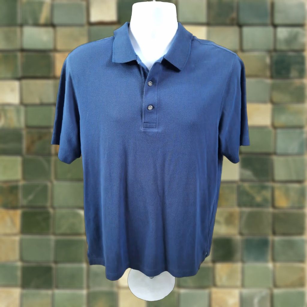 Eddie Bauer Eddie Bauer Polo Shirt Polo Men M Pastel Blue Travex Short Sleeve Button Collar Solid Cotton Shirt Size US M / EU 48-50 / 2 - 1 Thumbnail