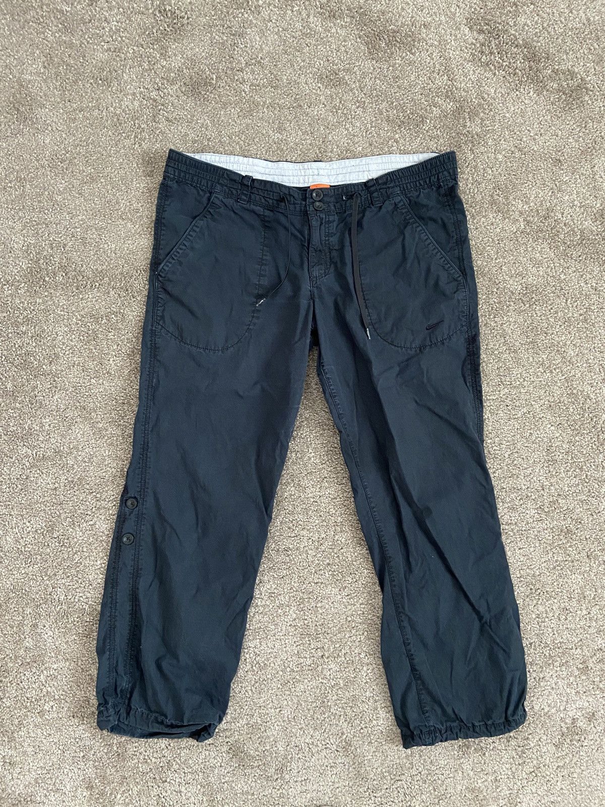 Nike Nike Cotton Blend Drawstring Cargo Sweatpants Size US 35 - 1 Thumbnail