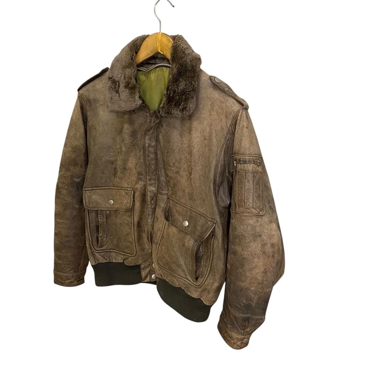 Japanese Brand × Vintage Vintage G-1 Patina leather jacket Size US M / EU 48-50 / 2 - 3 Thumbnail