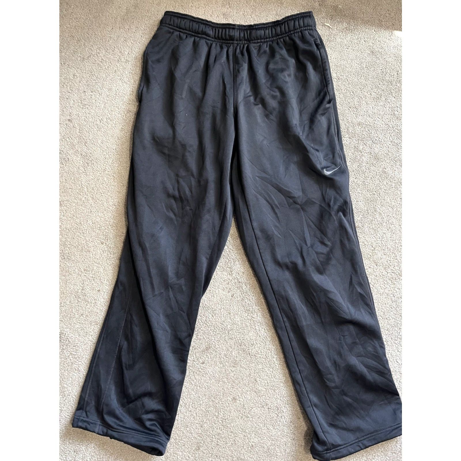 Nike Nike Therma-Fit KO Joggers Sweatpants Mens Large Black Athletic Pants 379431-010 Size US 33 - 2 Thumbnail
