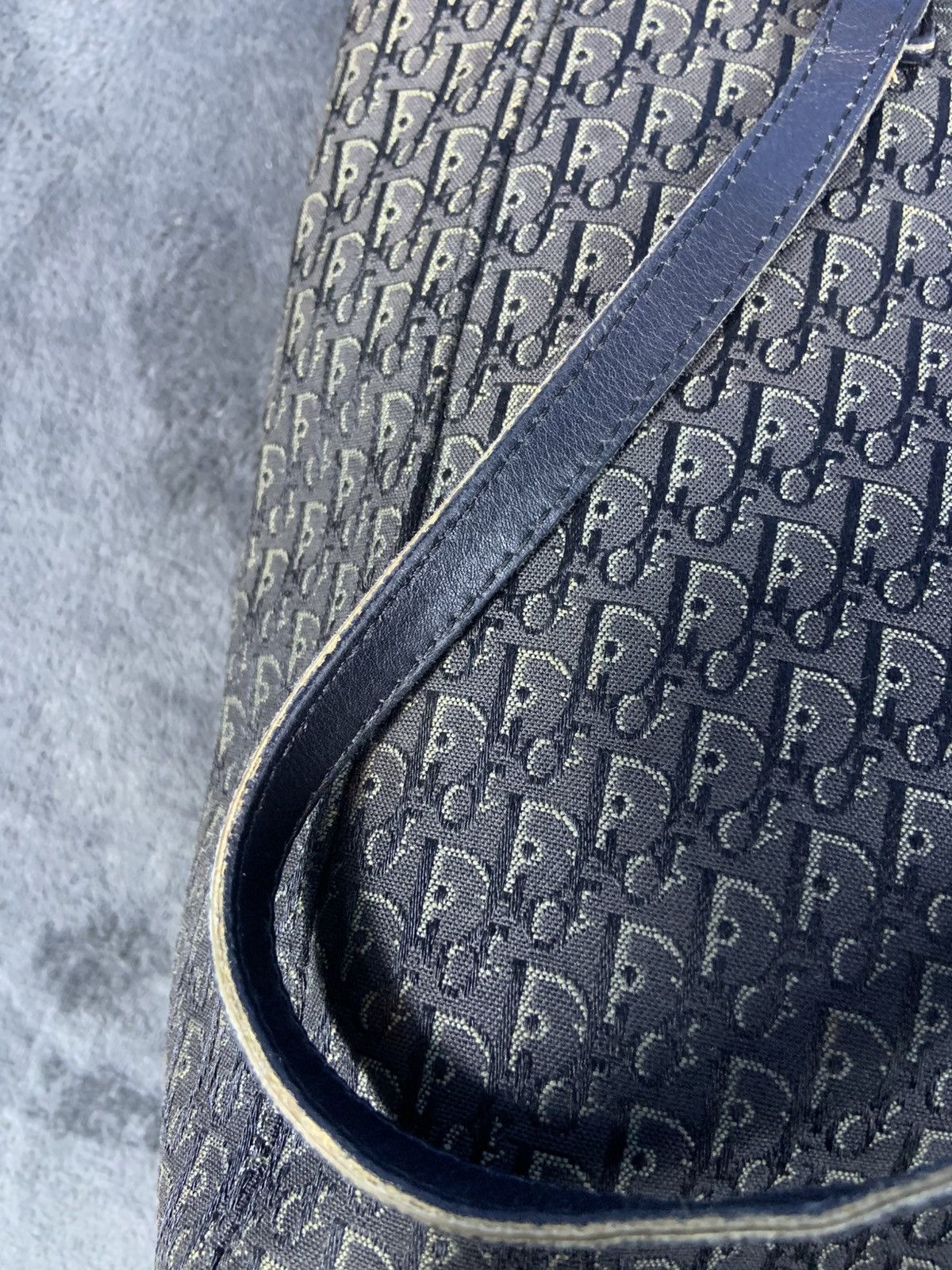 Dior Vintage Christian Dior Monogram Black Tote Bag 10 Inch Size ONE SIZE - 6 Thumbnail