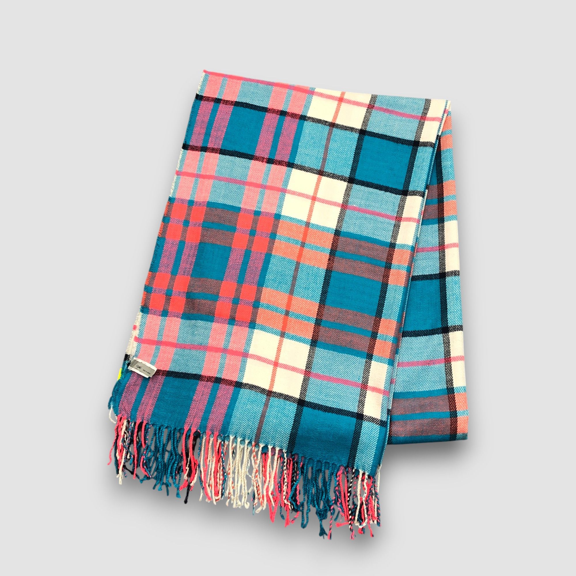 Gap Vintage Gap Scarf Muffler Wool Plaid Tartan Check Scarves Size ONE SIZE - 5 Thumbnail