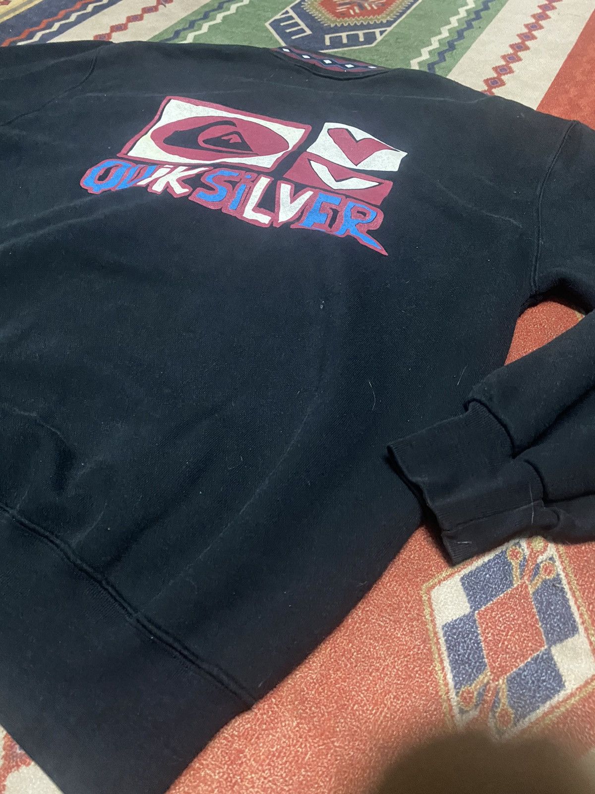 Quiksilver 💥VINTAGE 90s QUIKSILVER NAVAJO ART CREWNECK SWEATSHIRT Size US M / EU 48-50 / 2 - 4 Thumbnail