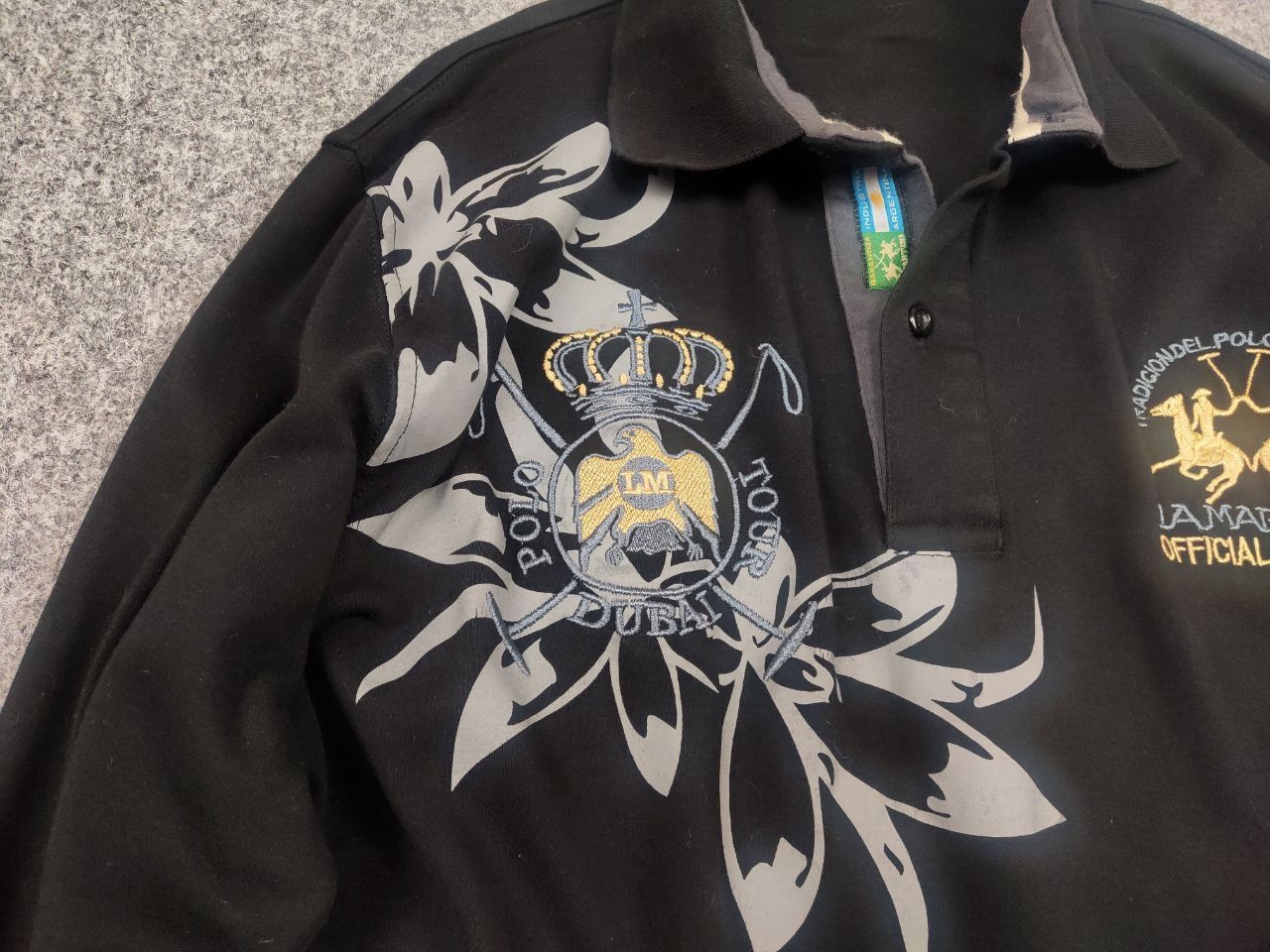 La Martina La Martina Vintage Dubai Logo Long sleeve Polo Ralph lauren Size US L / EU 52-54 / 3 - 8 Thumbnail