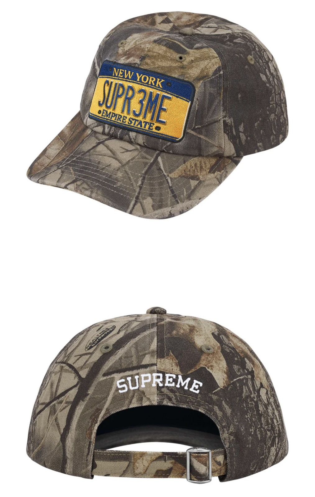 Supreme License Plate 6 Panel Hat | Grailed