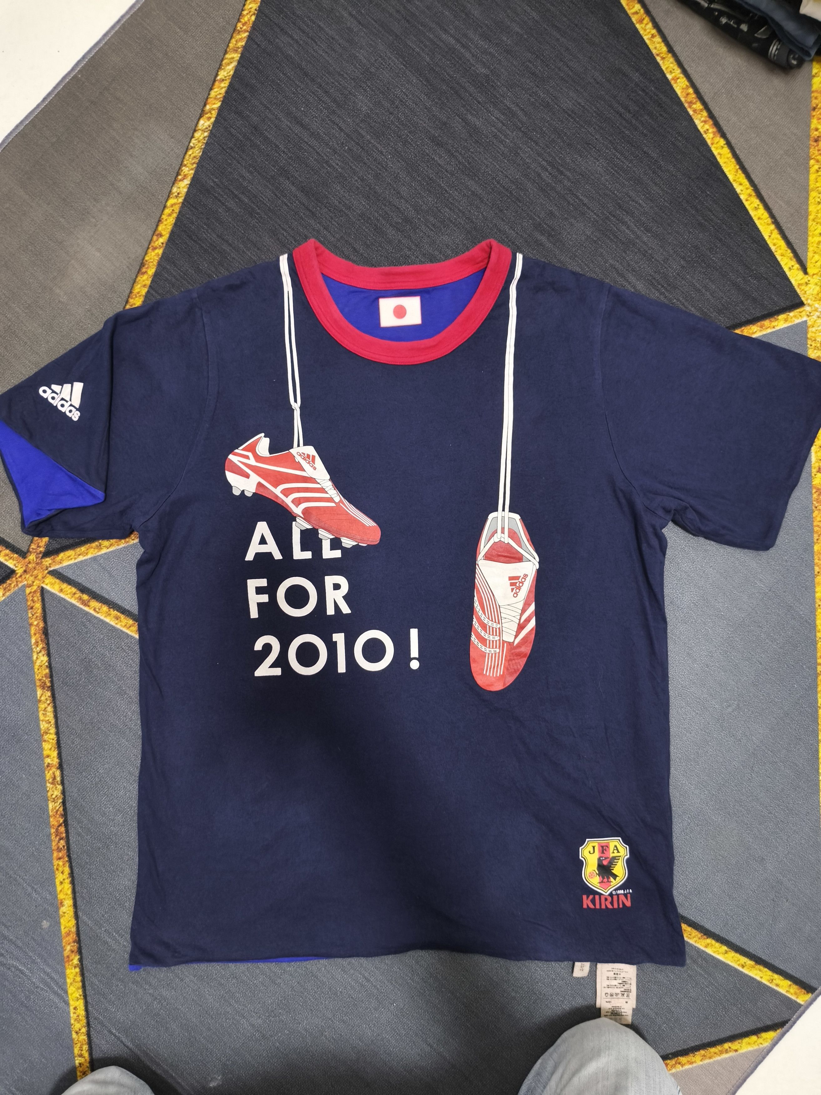 Adidas Vintage 2007 Japan National Team Adidas Reversible T-Shirt Size US L / EU 52-54 / 3 - 14 Thumbnail