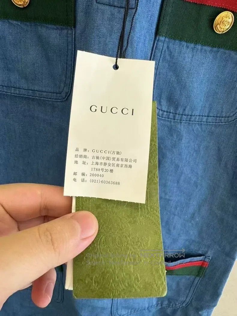 Gucci Gucci Lapel short-sleeved denim dress Size XS / US 0-2 / IT 36-38 - 5 Thumbnail