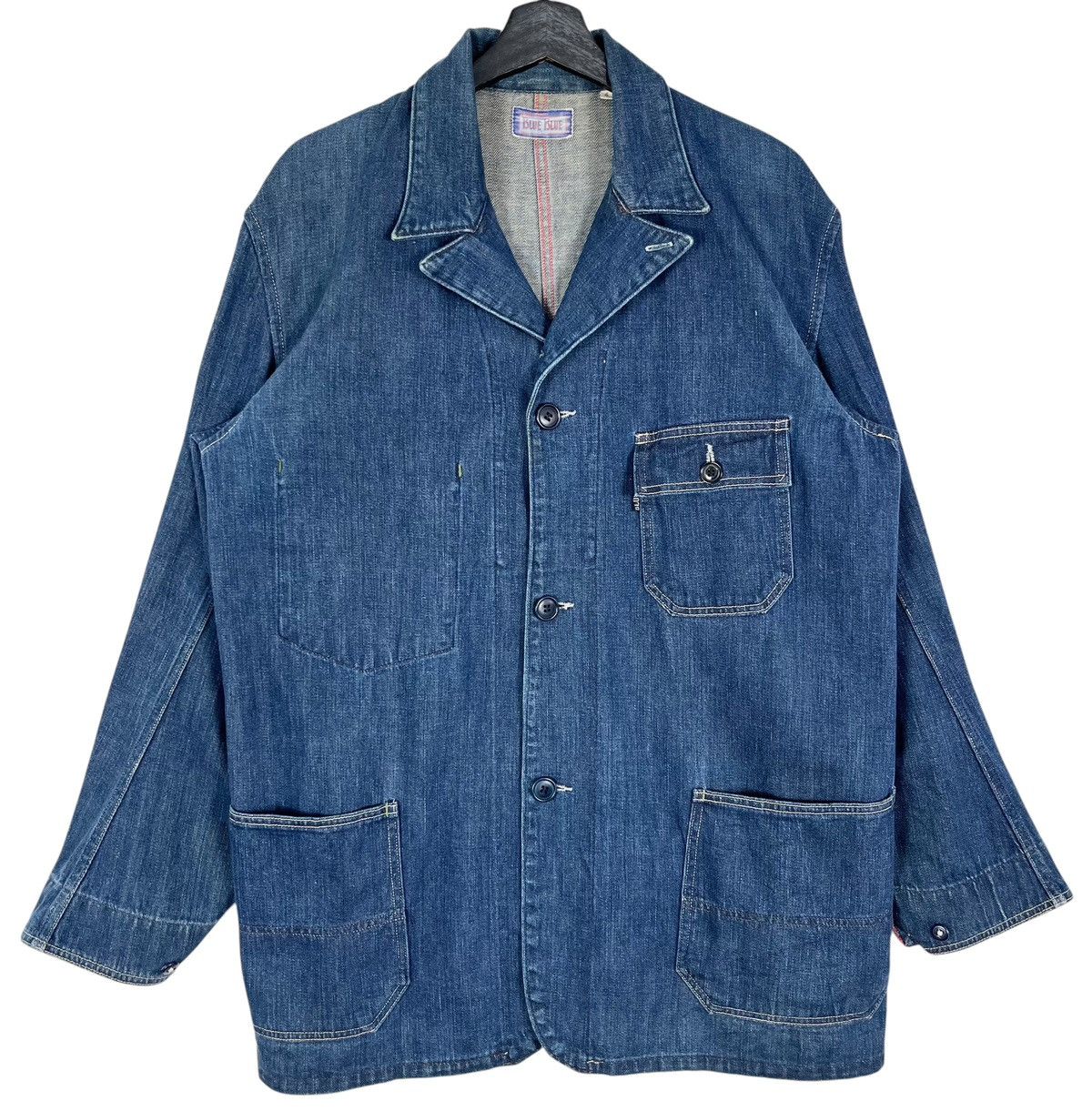 Blue Blue Japan × Japanese Brand Blue Blue Japan Denim Chore Jacket Size US XL / EU 56 / 4 - 1 Thumbnail