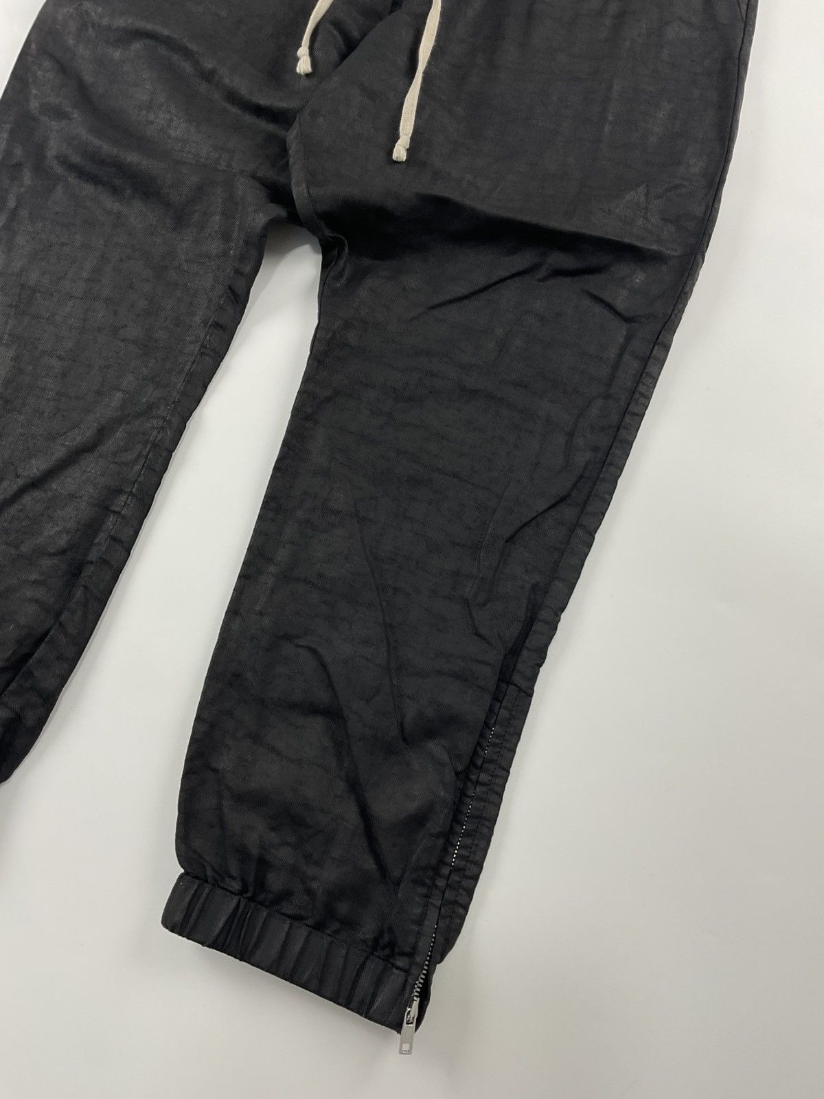 Rick Owens Rick Owens Babel S/S'19 Waxed Track Pants Size US 32 / EU 48 - 6 Thumbnail