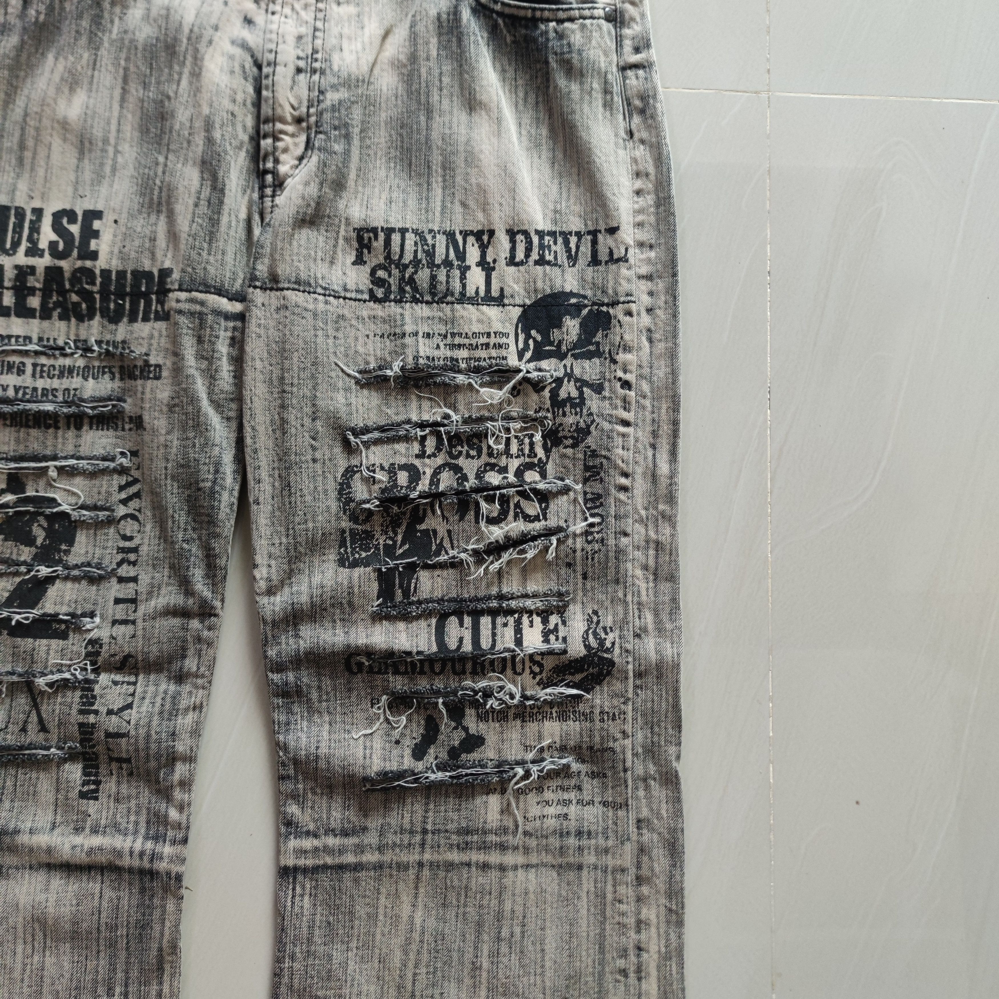 Seditionaries DISTRESSED SKULL DENIM Size US 36 / EU 52 - 3 Thumbnail