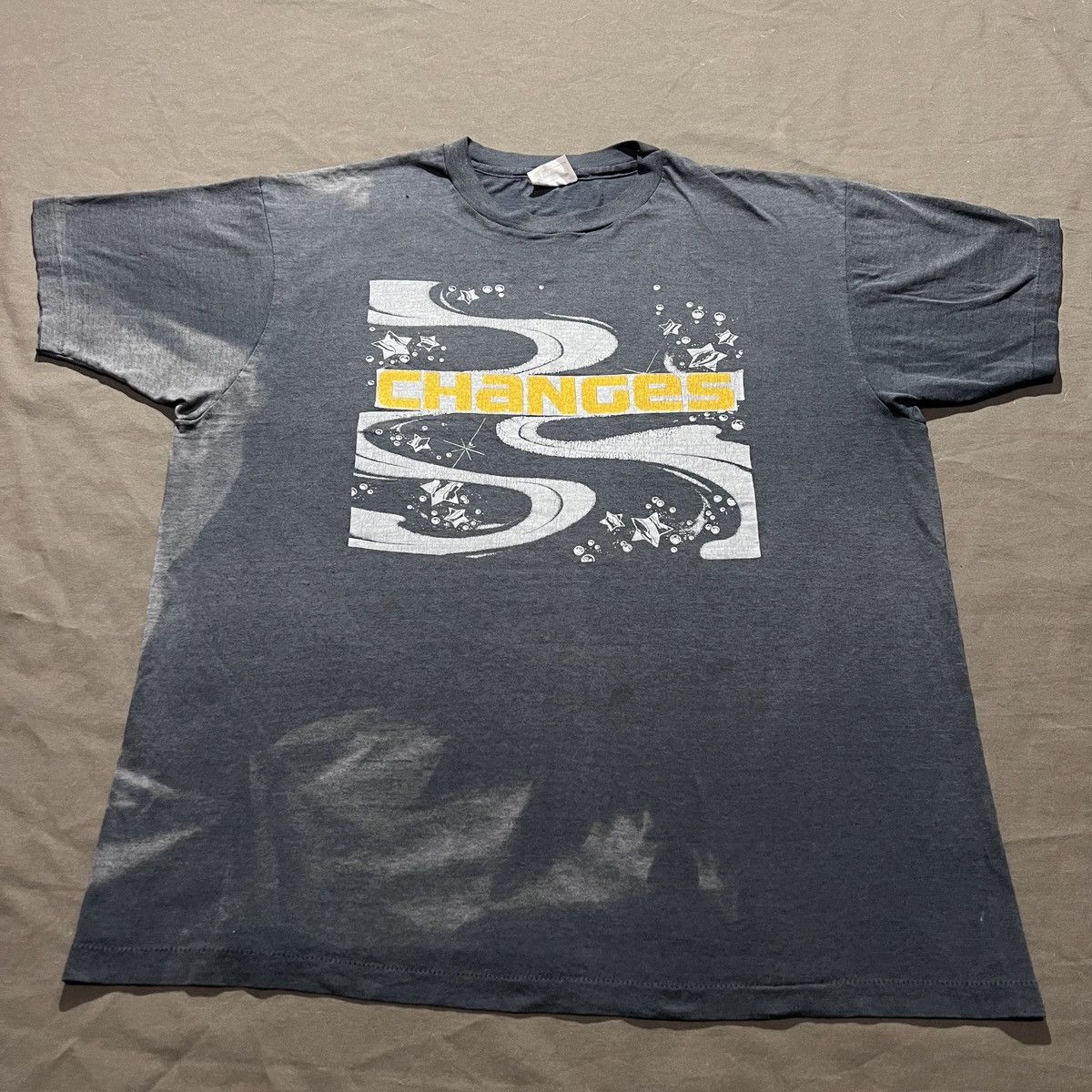 Band Tees Vintage 80s Yes Changes US Tour 1984 Progressive rock Faded Size US XL / EU 56 / 4 - 5 Thumbnail