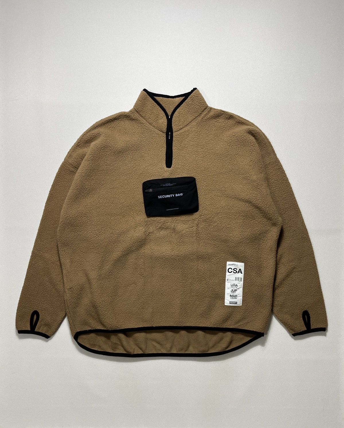 Nanamica × The North Face Purple Label C.O.M.E "SECURITY” Cyclist Half-Zip Pullover Brown Size US L / EU 52-54 / 3 - 1 Thumbnail