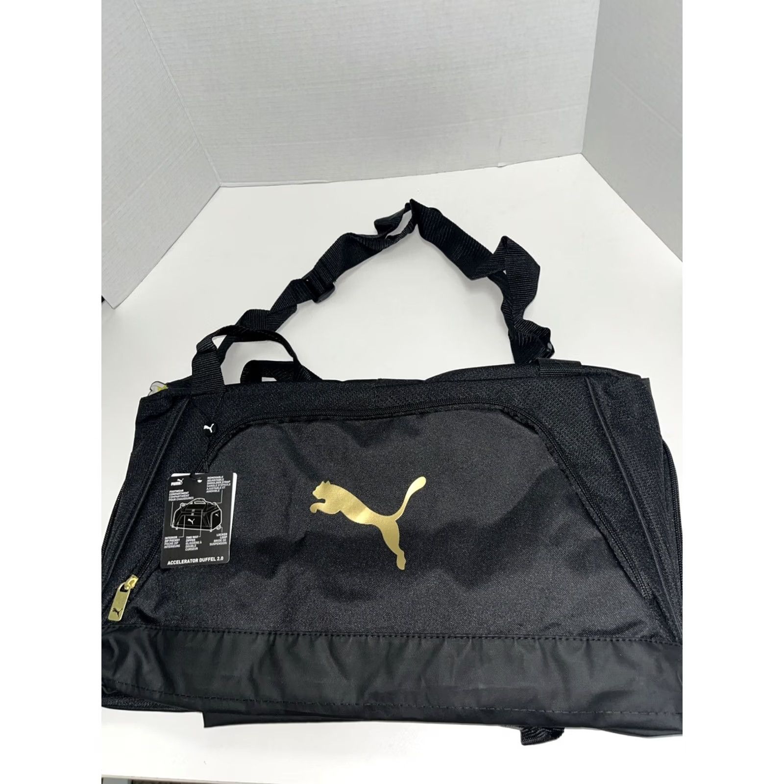 Puma PUMA Evercat Accelerator Duffel Bag Black Polyester Solid Metal Zip Men Size ONE SIZE - 3 Thumbnail