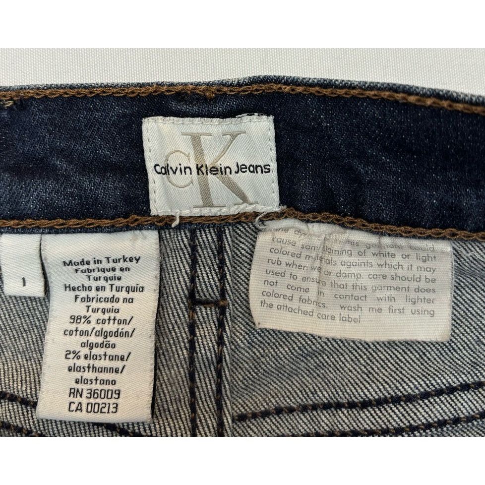 Calvin Klein 205W39NYC CALVIN KLEIN Dark Wash Bootcut Jeans | Size 1 | 26W x 28.5 L Size 26" / US 2 / IT 38 - 7 Thumbnail
