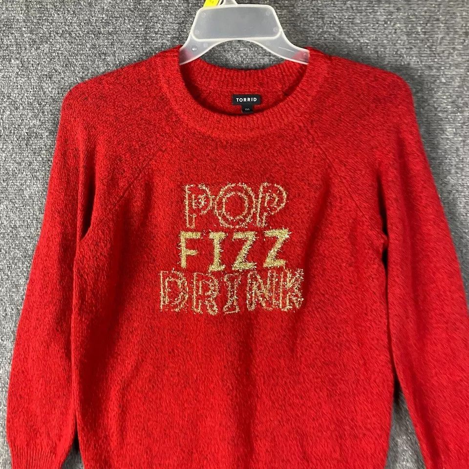 Torrid Torrid Sweater Women's Size 00 Pullover Knit Polyester Blend Size XXS / US 00 / IT 34 - 2 Thumbnail