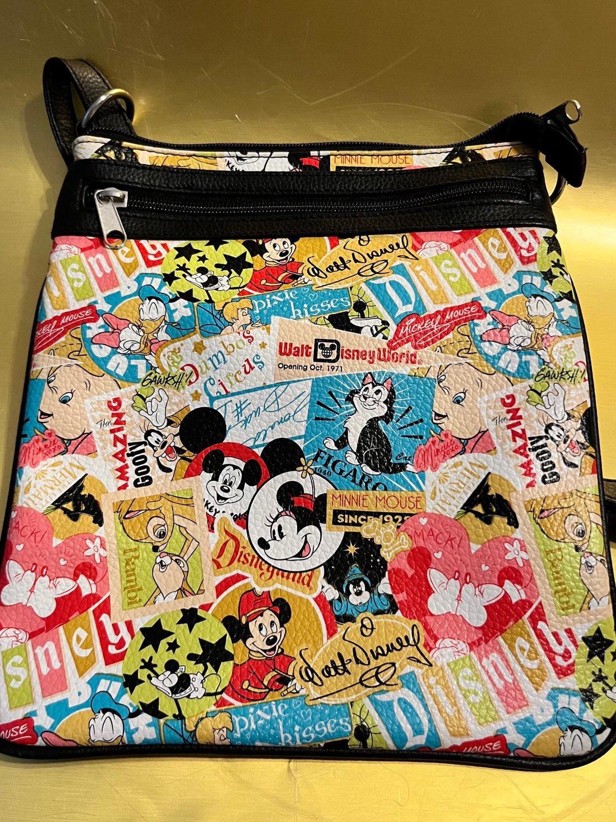 Disney Disney Vintage Style Crossbody Bag Classic Characters Print Size ONE SIZE - 2 Thumbnail