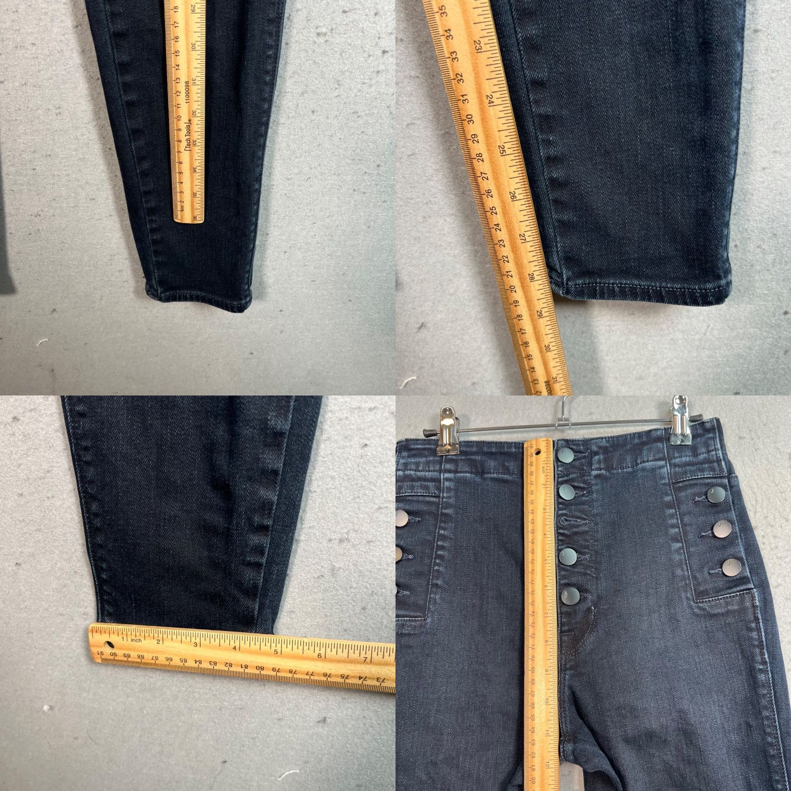 J Brand J Brand Jeans Skinny 27 Blue Natasha Sky High High Rise 5-Pocket Denim Cotton Polyurethane Womens Vintage No N/A Size 27" / US 4 / IT 40 - 8 Thumbnail