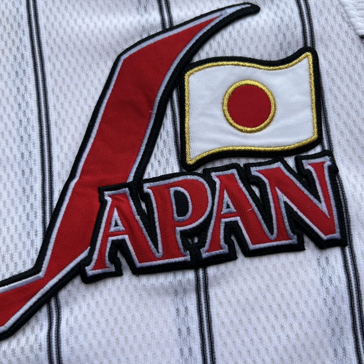 Mizuno BASEBALL JAPAN NATIONAL TEAM MATCH WORN PLAYER ISSUE JERSEY Size US L / EU 52-54 / 3 - 5 Thumbnail