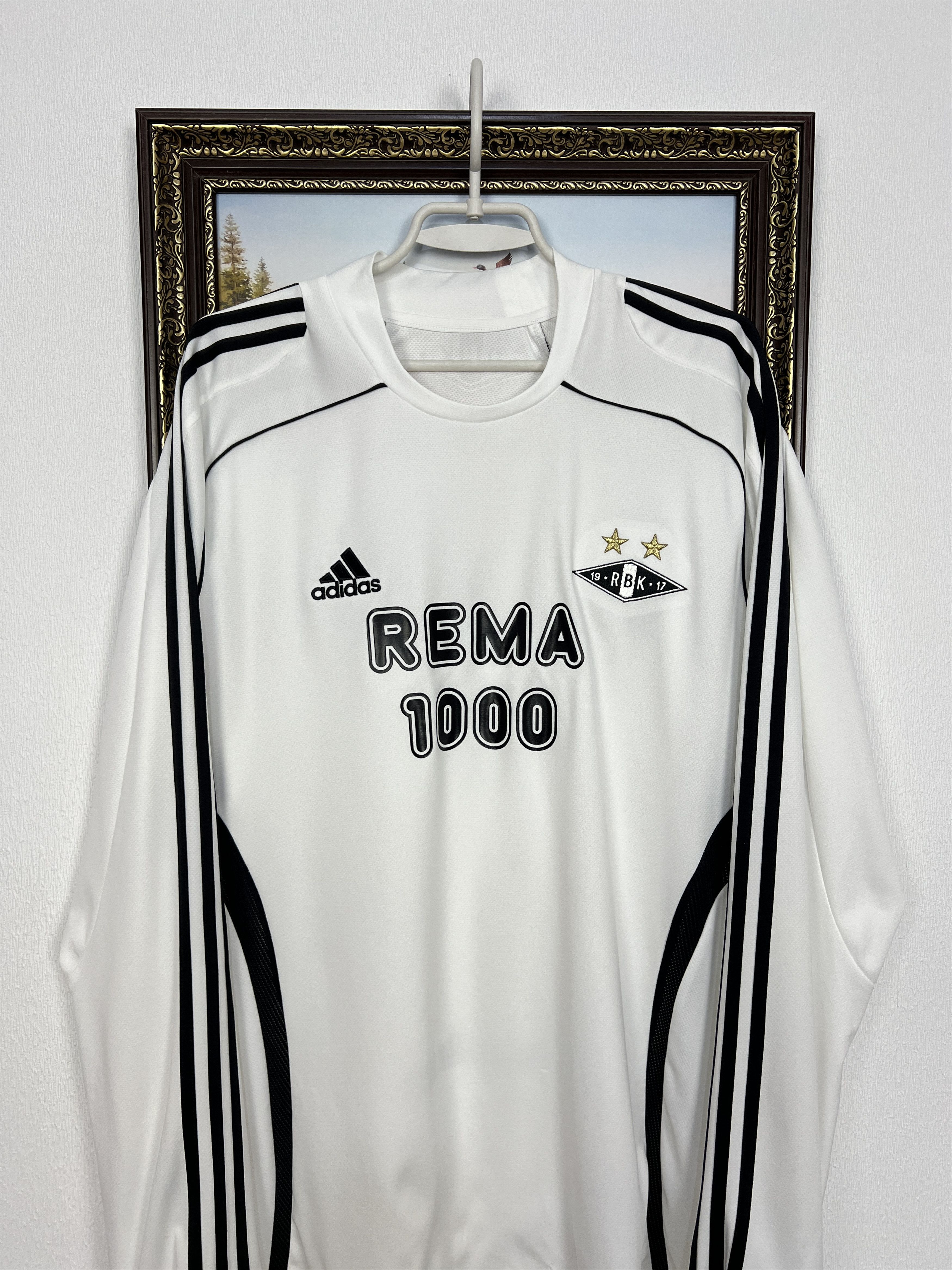 Adidas Rosenborg Home football shirt 2008 Soccer Adidas Long Sleeve Size US XL / EU 56 / 4 - 2 Thumbnail
