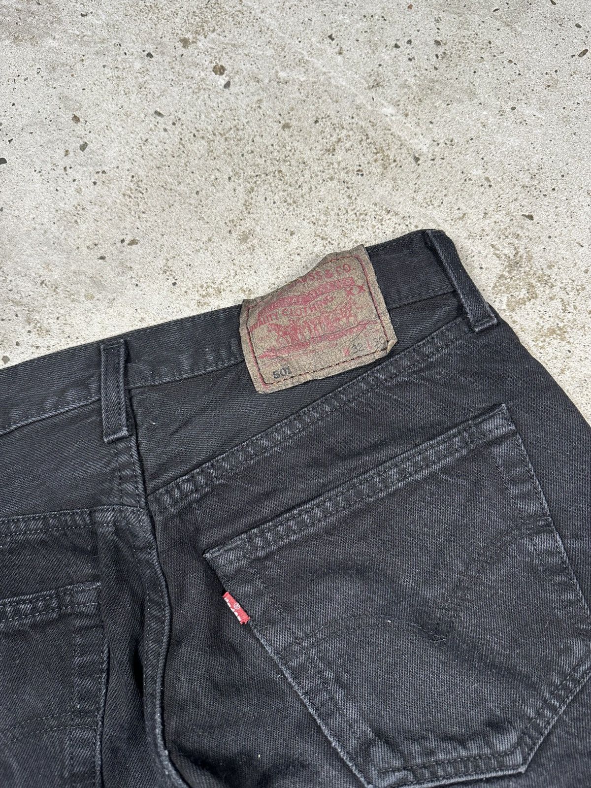Levi's Vintage 1996 Levi’s 501 Black Denim Pants Jeans UK 90s Size US 30 / EU 46 - 13 Thumbnail