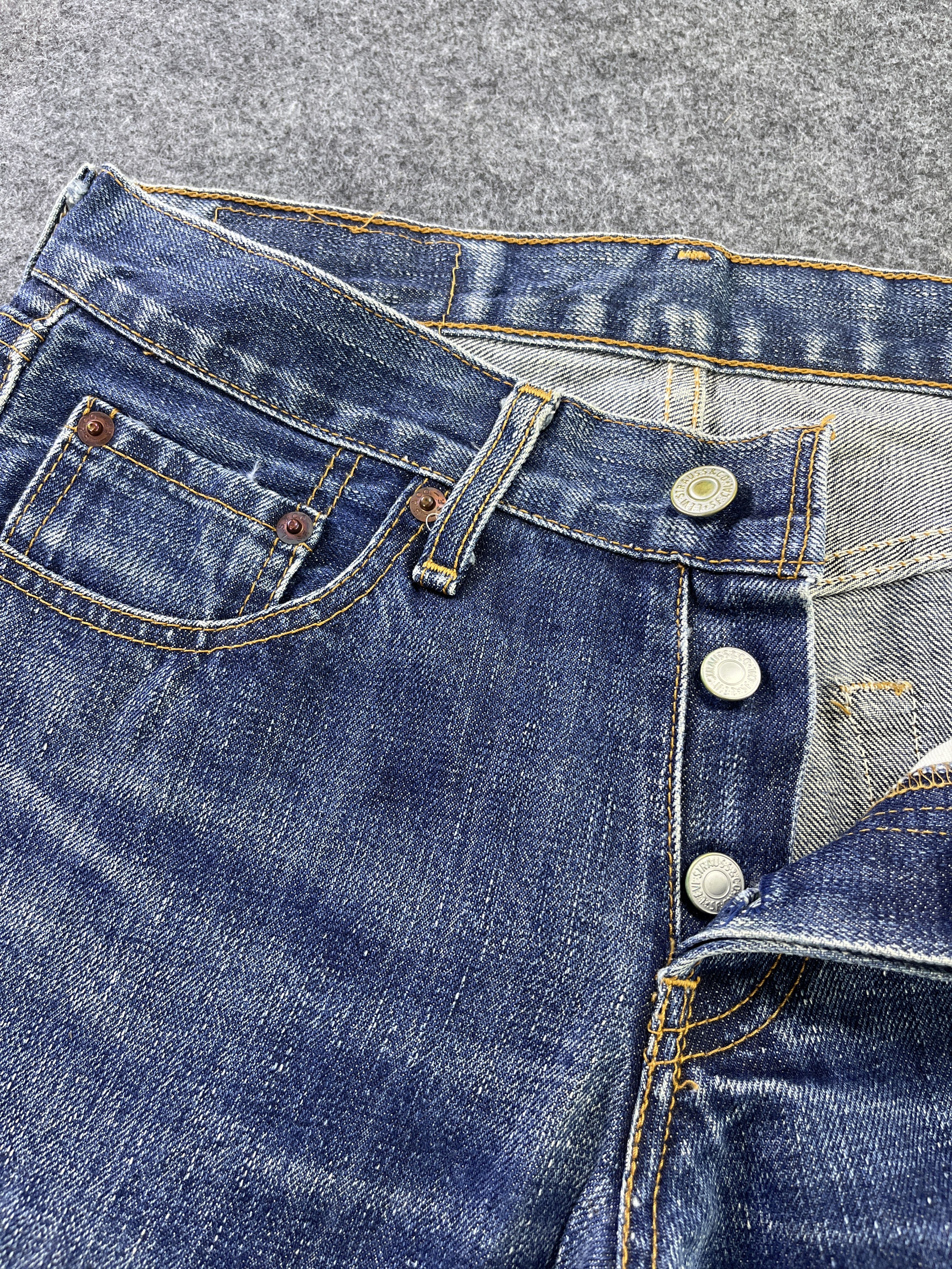 Levi's Vintage Levis 522 Blue Wash Jeans - J931 Size 29" - 11 Thumbnail