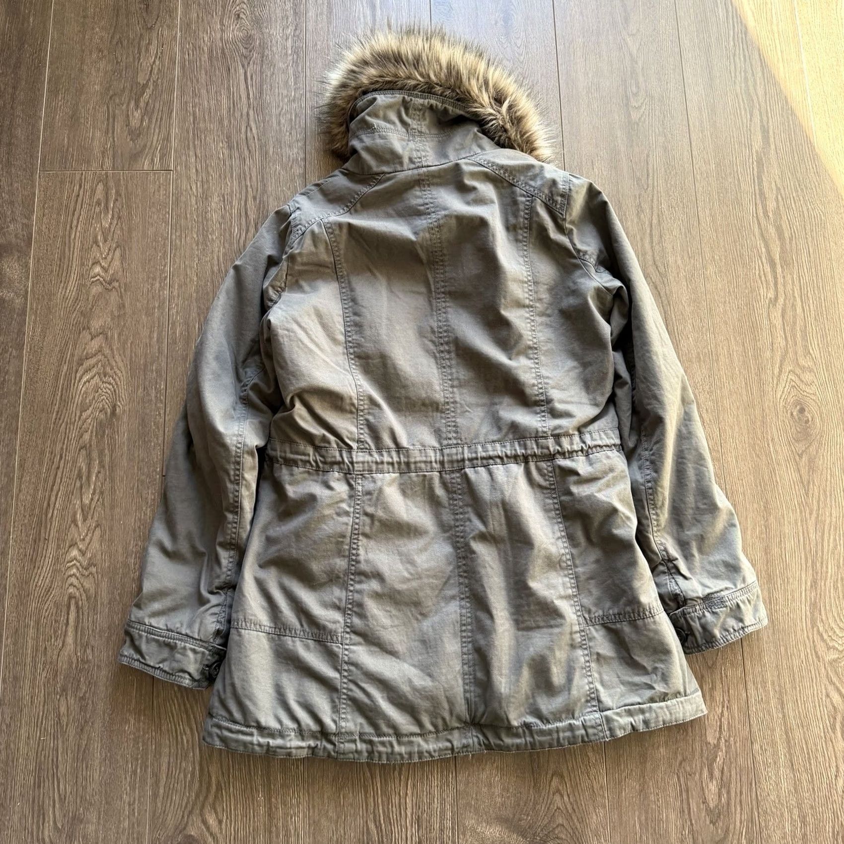 Abercrombie & Fitch VINTAGE ABERCROMBIE & FITCH Parka Coat Lined Fur Collard Winter Y2K Womans Large Size US L / EU 52-54 / 3 - 5 Thumbnail