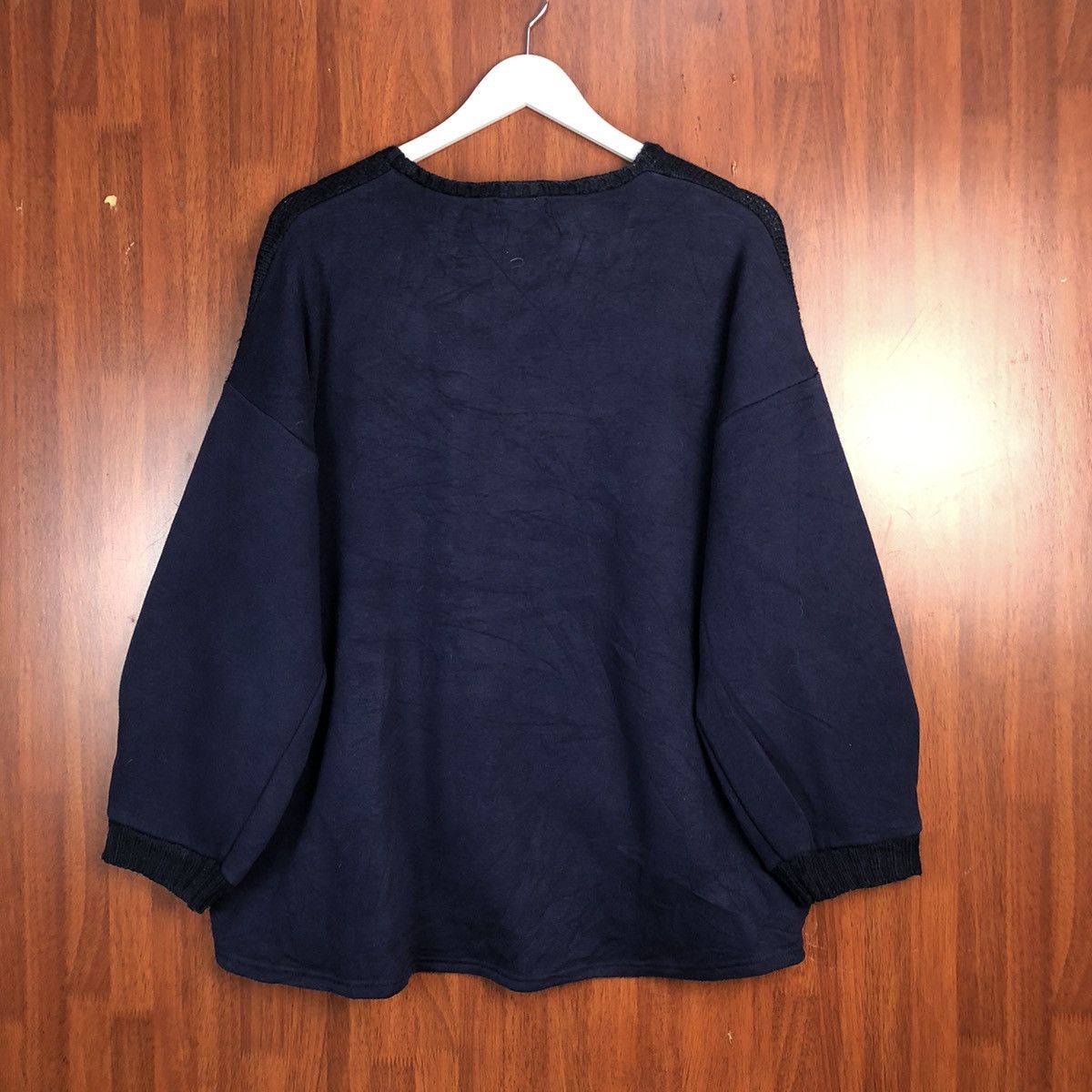 Homespun Knitwear × Japanese Brand Lupilien Dark Blue Knitwear #7549 Size L / US 10 / IT 46 - 10 Thumbnail