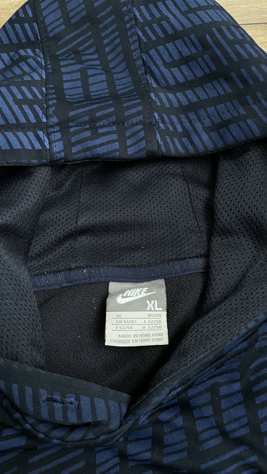 Nike × Vintage Nike vintage monogram hoodie Size US XL / EU 56 / 4 - 6 Thumbnail