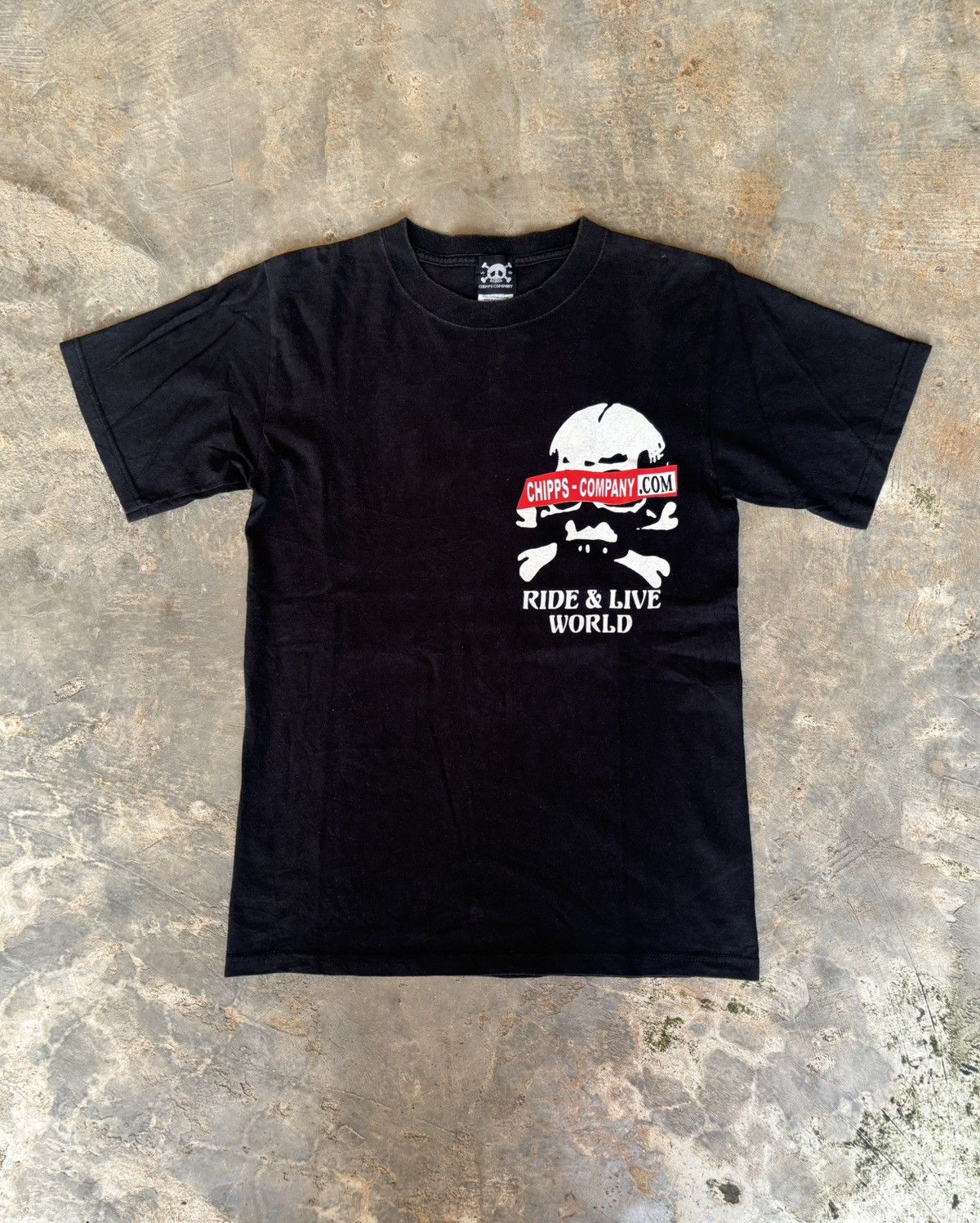 Hysteric Glamour × Japanese Brand Vintage Y2k Ride & Live Word Chips-Company Tshirt Size US S / EU 44-46 / 1 - 1 Thumbnail