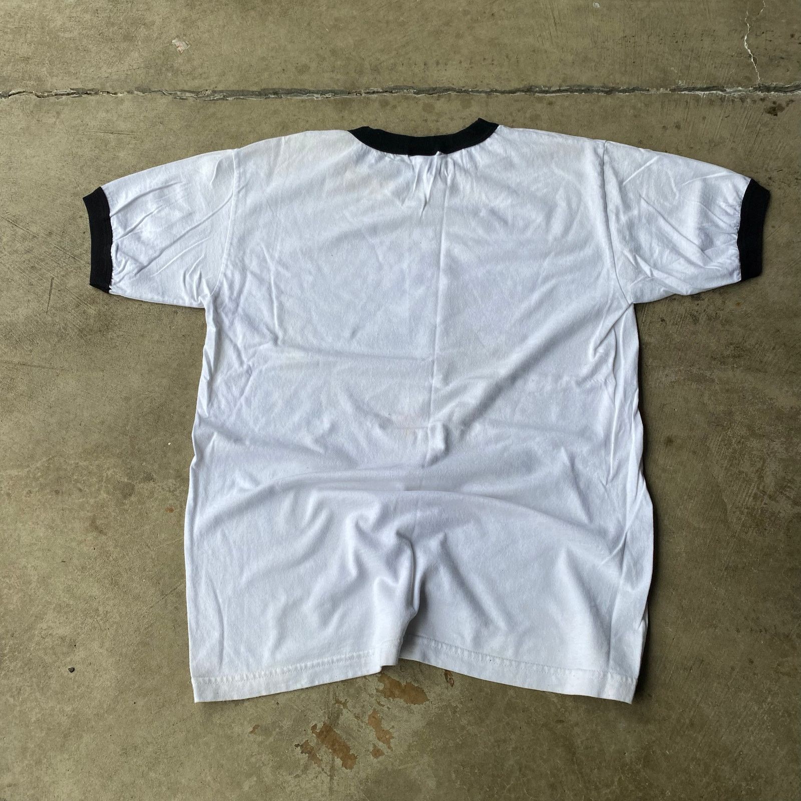 Vintage VINTAGE TASTY GREENS POPEYES SHIRT RINGER WHITE SHIRT LRG Size US L / EU 52-54 / 3 - 3 Thumbnail