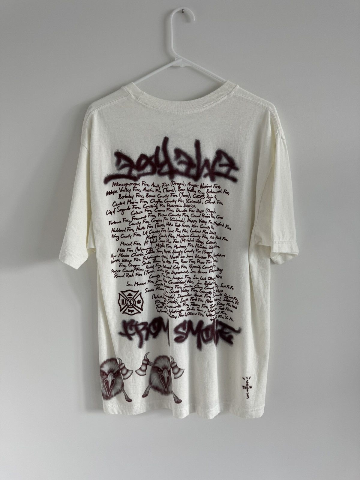 Travis Scott Travis Scott LAFD Fundraiser Eagle Tee Size Large Size US L / EU 52-54 / 3 - 2 Thumbnail