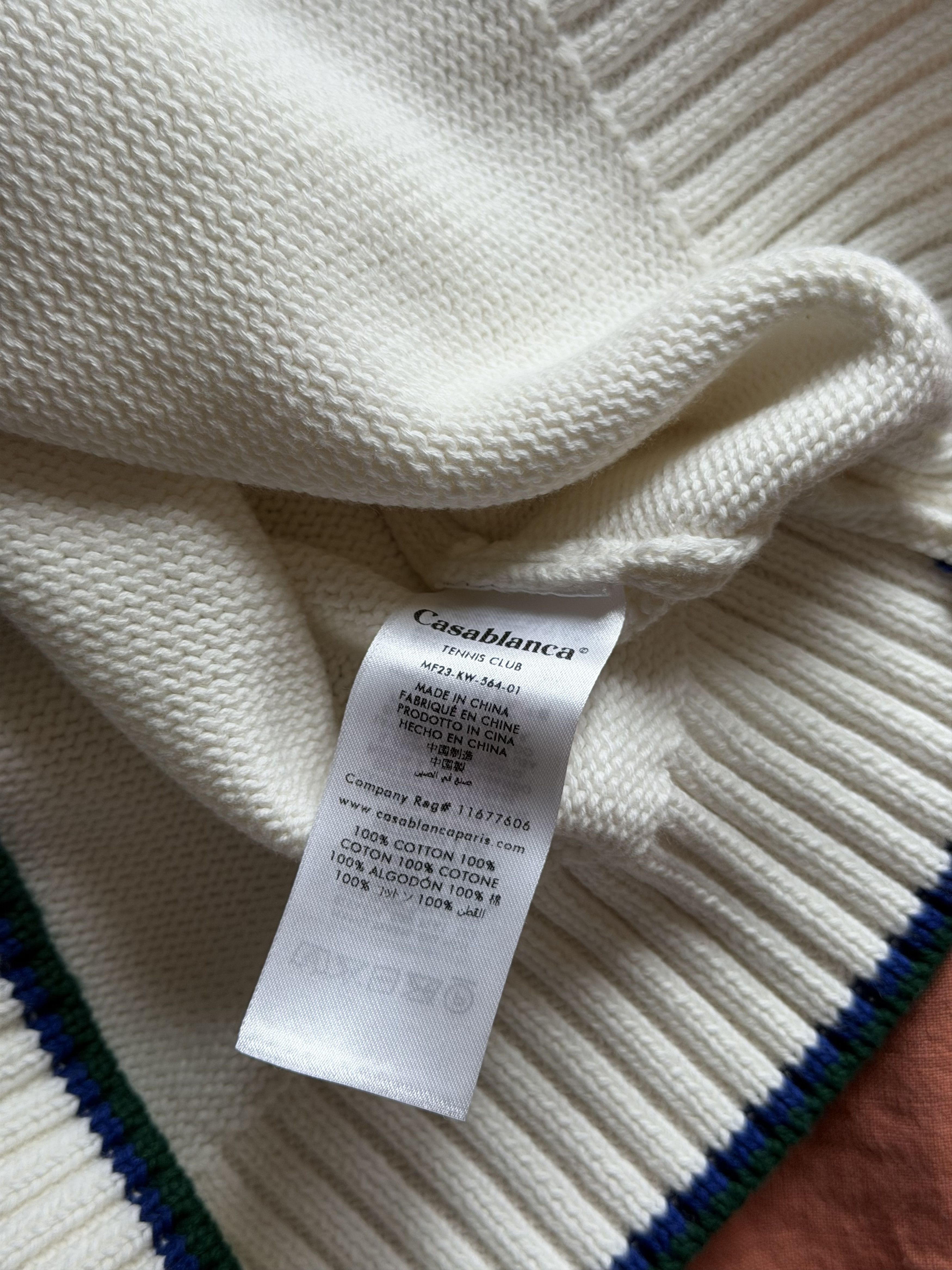 Casablanca Casablanca Casa Intarsia Sweater in White Size US M / EU 48-50 / 2 - 7 Thumbnail