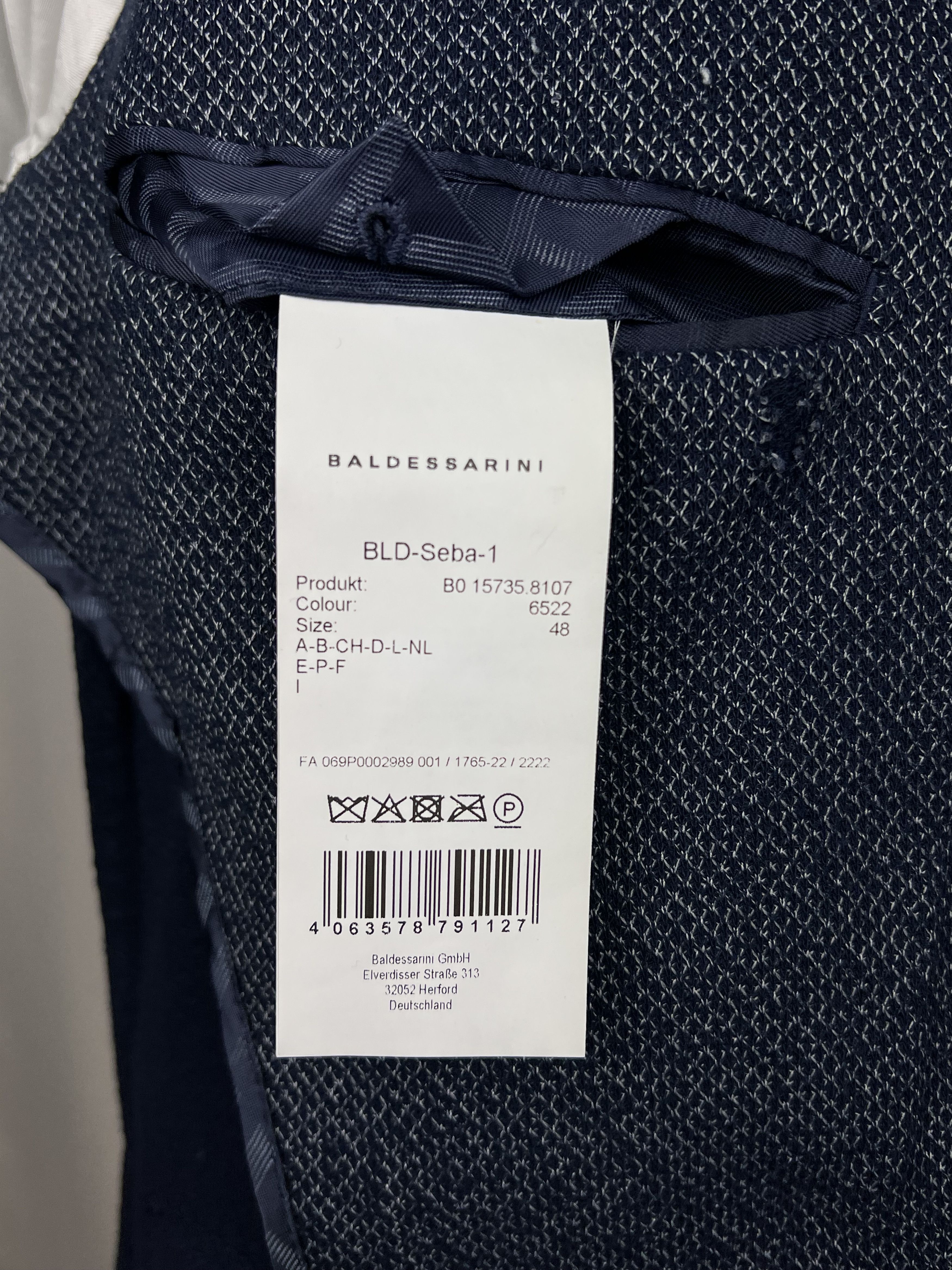 Baldessarini Solid Textured Stretch Cotton-Blend Unlined Sport Coat Size 38R - 10 Thumbnail