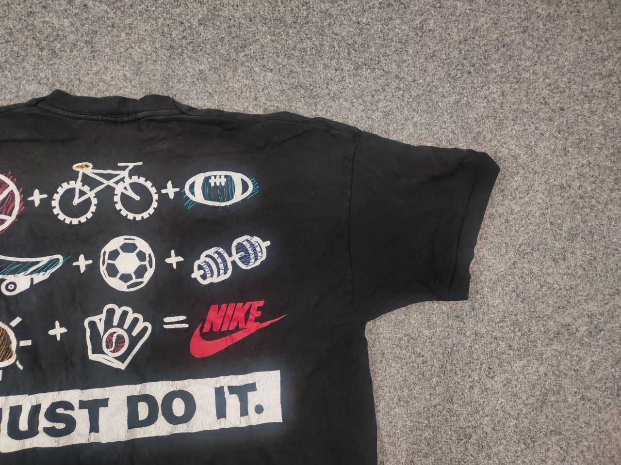 Nike Vintage 90s Nike Just Do It Spell Out Graphic T-Shirt Faded Size US XL / EU 56 / 4 - 6 Thumbnail